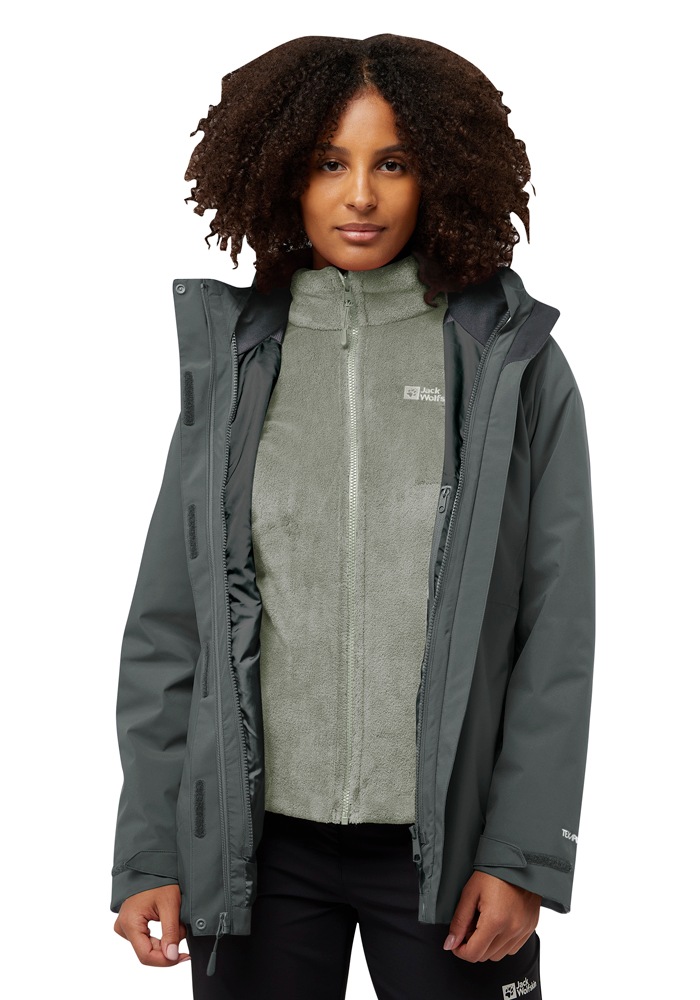Jack Wolfskin 3-in-1-Funktionsjacke "ROTWAND 3IN1 JKT W", mit Kapuze günstig online kaufen