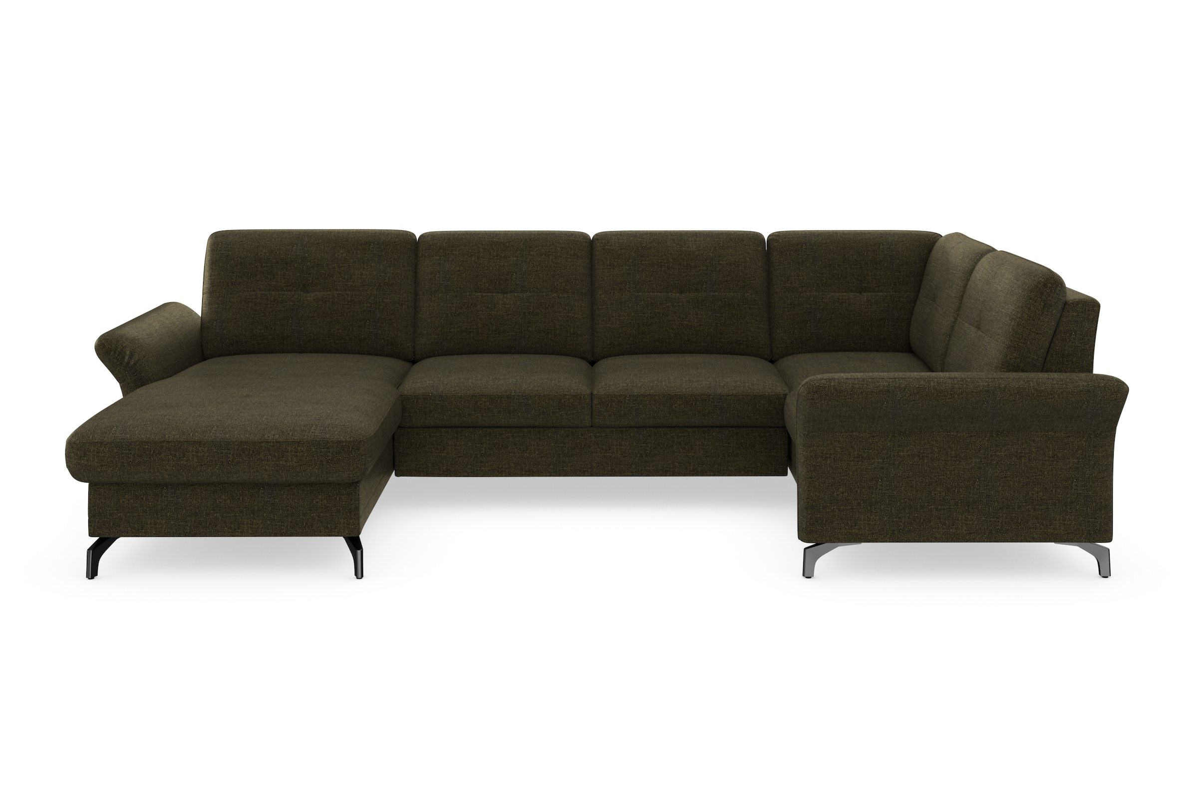 Home affaire Wohnlandschaft "Calando U-Form" wahlweise mit Bettfunktion, Be günstig online kaufen