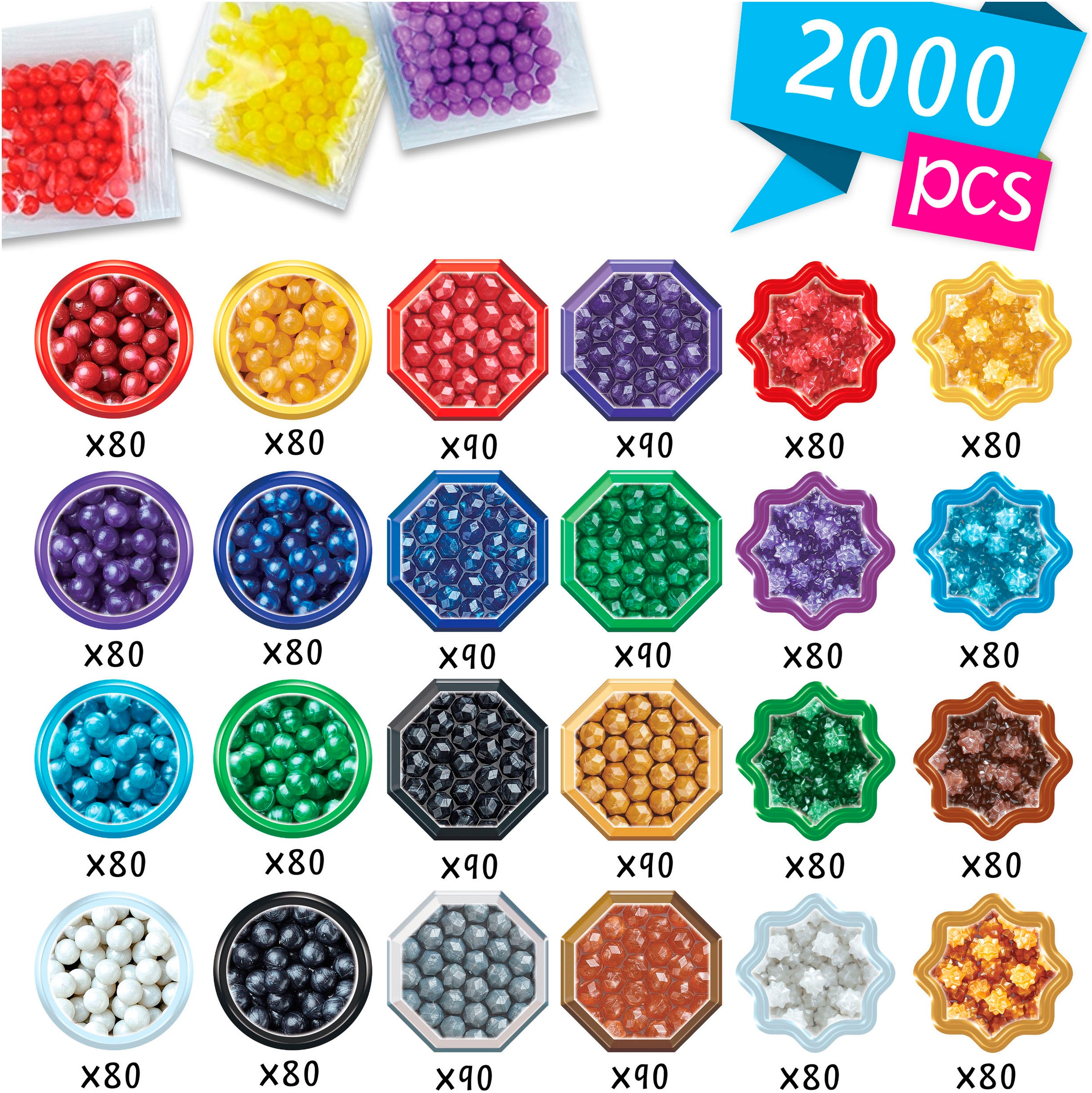 Aquabeads Kreativset »Perlmuttperlen Nachfüllpack«