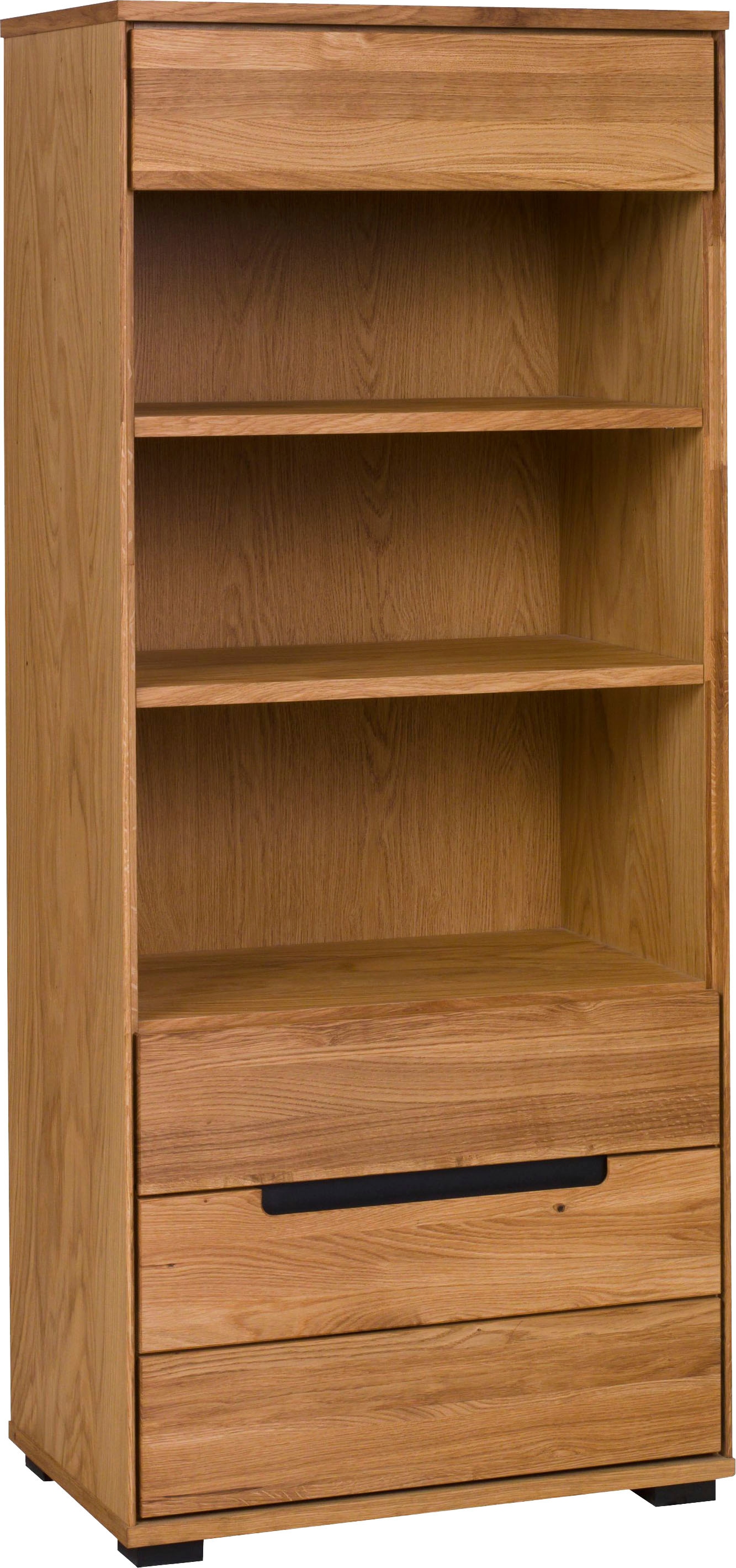 Home affaire Vitrine "Vitrine LOLA B/T/H: 62,5/40,5/146,5cm" Eiche teilmass günstig online kaufen