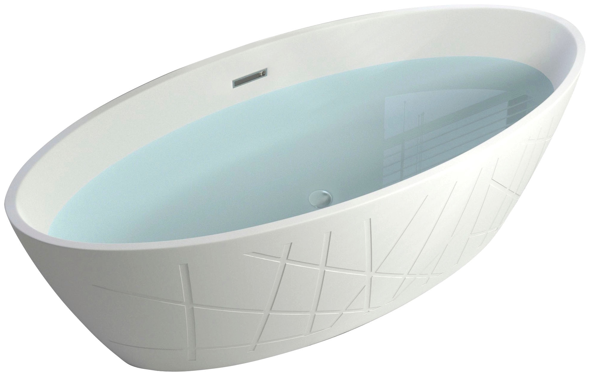 Sanotechnik Badewanne "Manhatten", Maße: 170x80,6x60cm