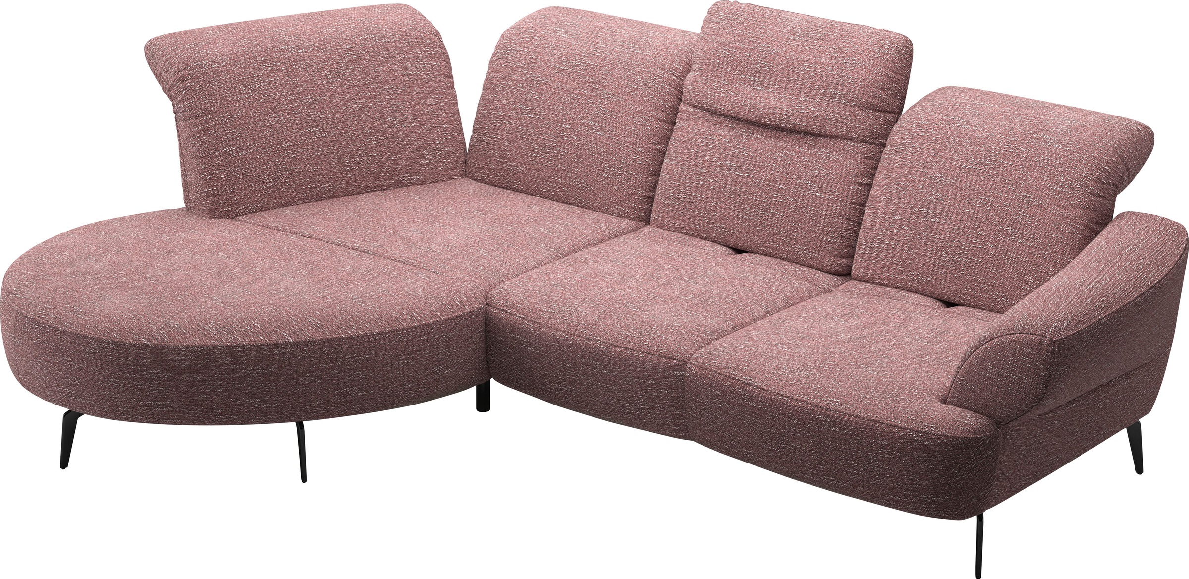 sit&more Ecksofa »Dance, L-Form, inkl. Sitztiefenverstellung«, inkl. Click&Seat, optional mit Kopfteilverstellung
