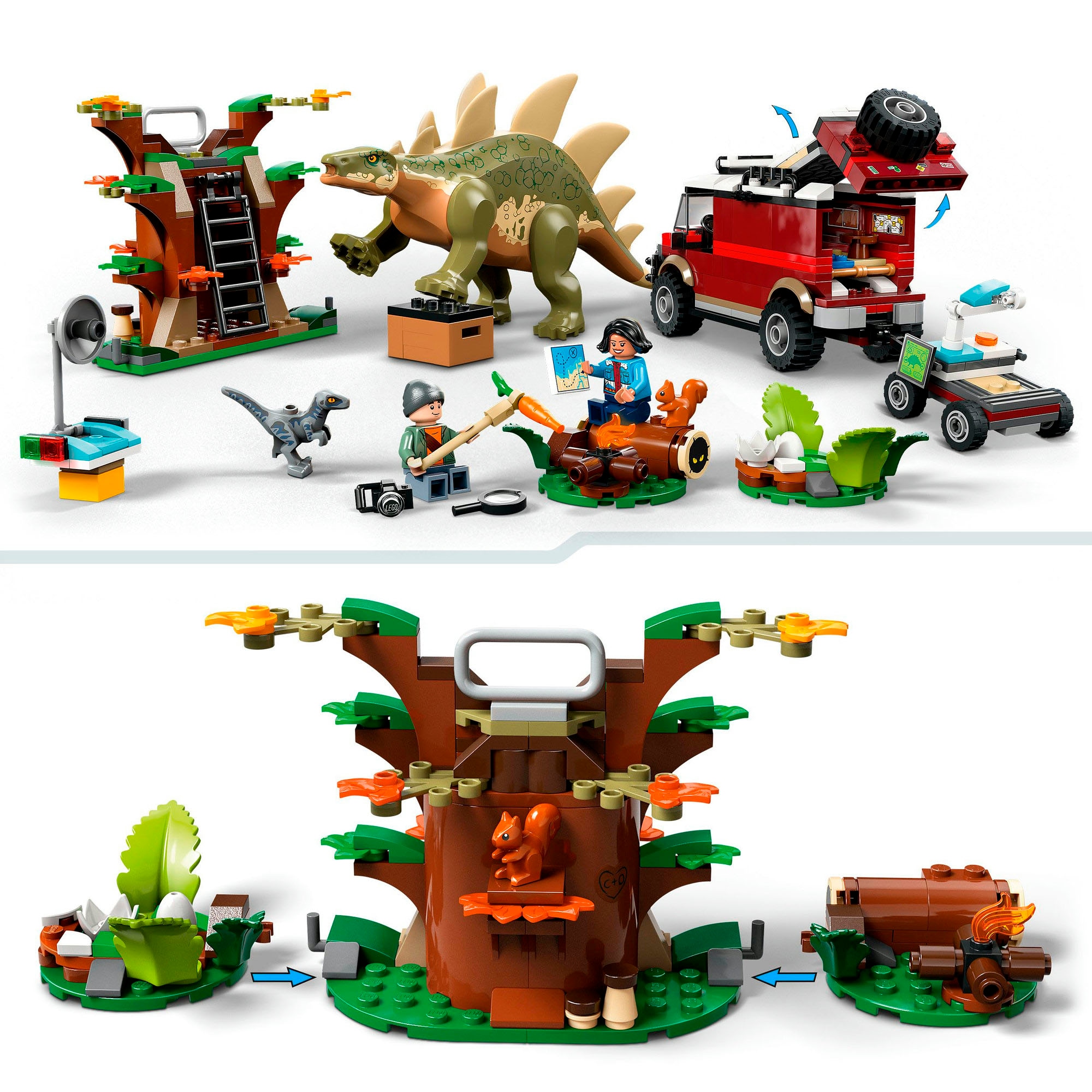 LEGO® Konstruktionsspielsteine »Dinosaurier-Missionen: Entdeckung des Stegosaurus (76965)«, (420 St.), LEGO Jurassic World; Made in Europe