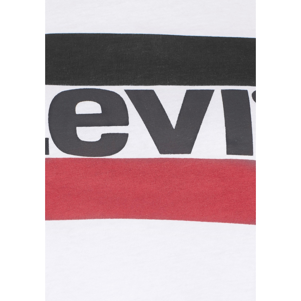 Damenmode Shirts & Sweatshirts Levi's® Plus Rundhalsshirt »Graphic Sport«, Logoprint weiß