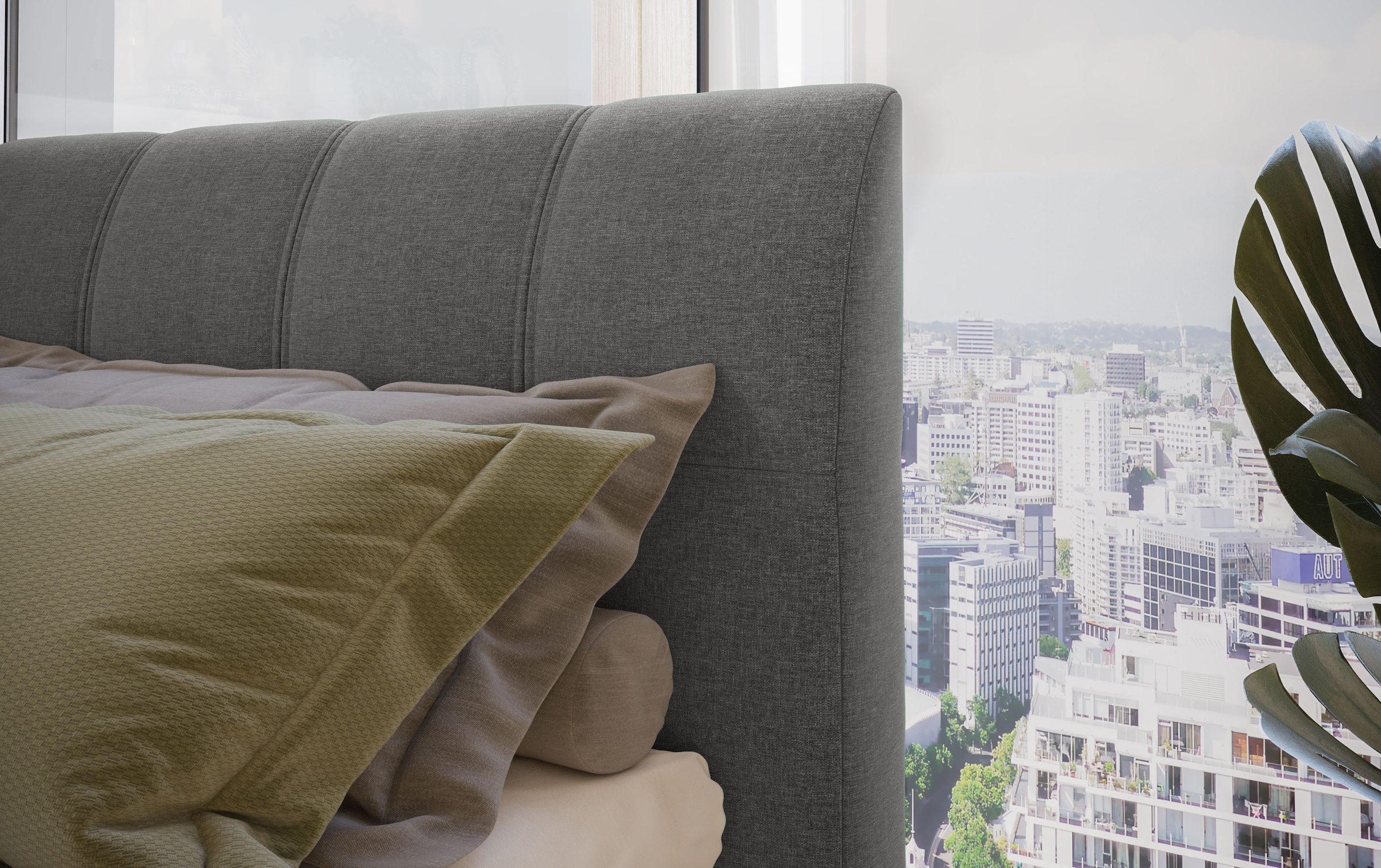 Home affaire Boxspringbett »Finja« besonders komfortable Liegehöhe, mit praktischem Bettkasten