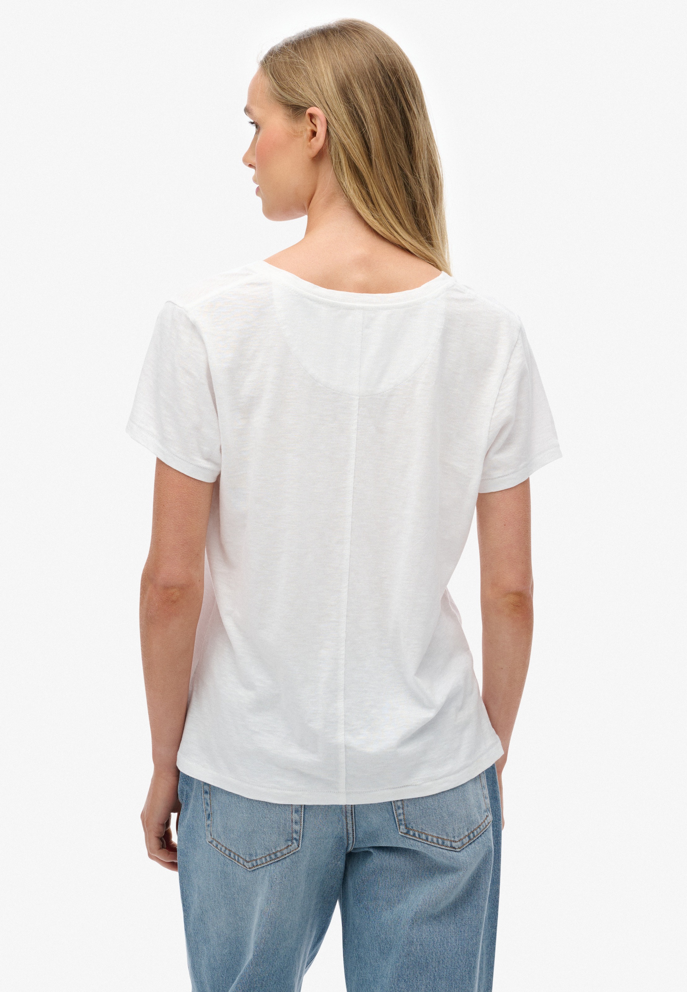 Superdry T-Shirt »STUDIOS SLUB EMB VEE TEE«