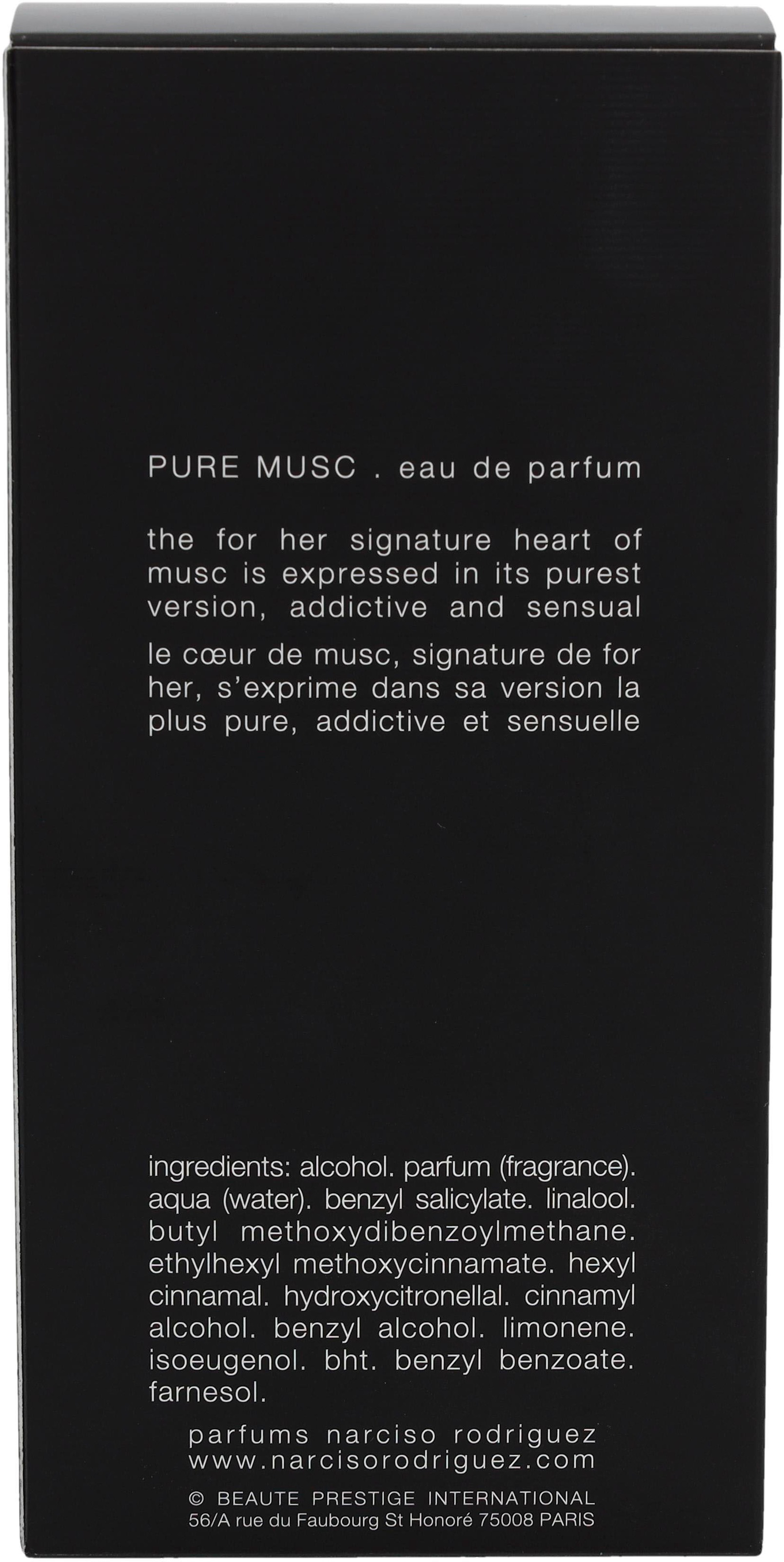 narciso rodriguez Eau de Parfum »Narciso Rodriguez for Her Pure Musc«