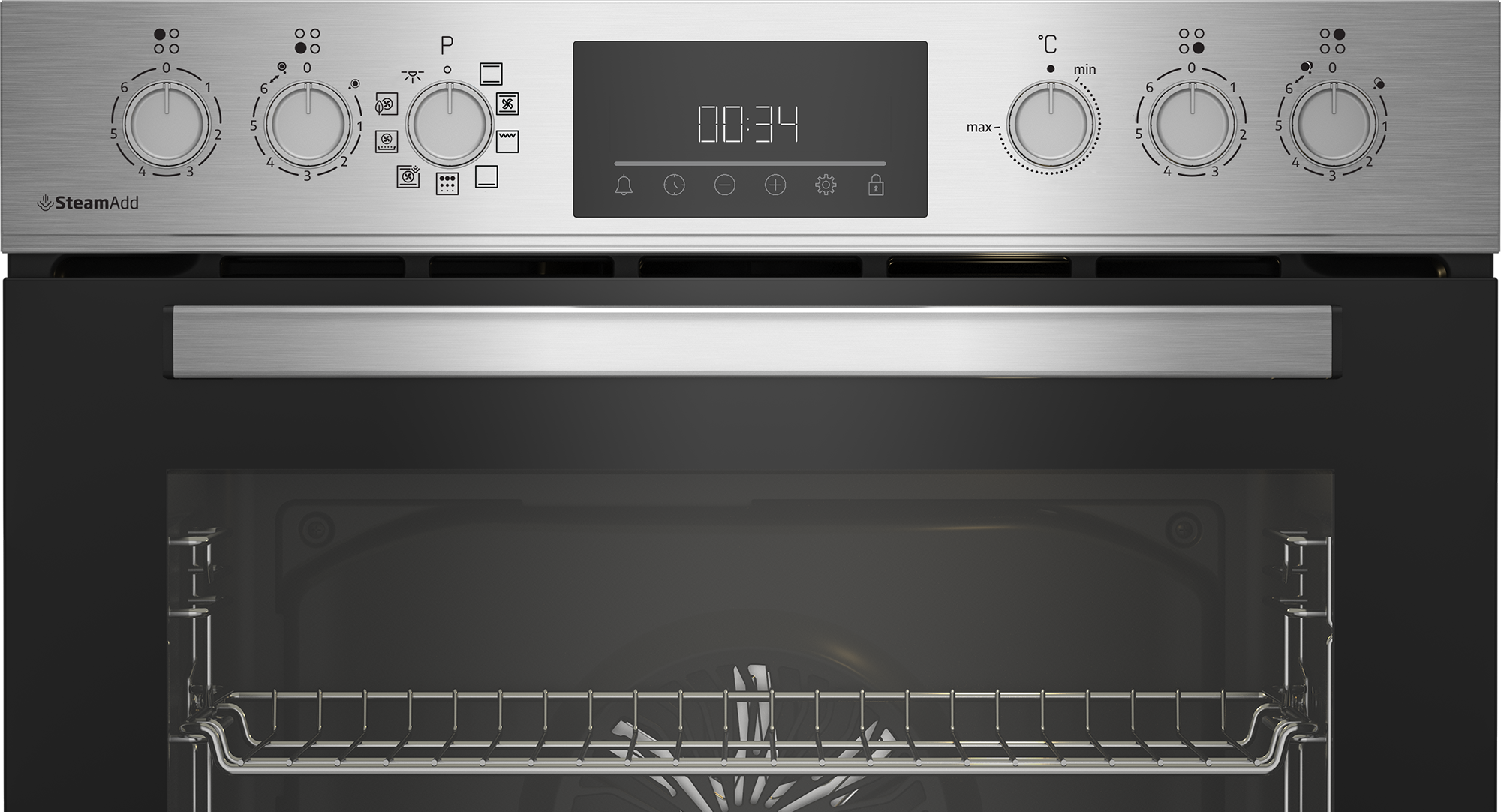 BEKO Elektro-Herd-Set »BBUMA12321XMPE« mit 1-fach-Teleskopauszug Pyrolyse-Selbstreinigung Packung, 2 Stk. tlg. Pyrolyse erleichtert die Reinigung des Backofens.
