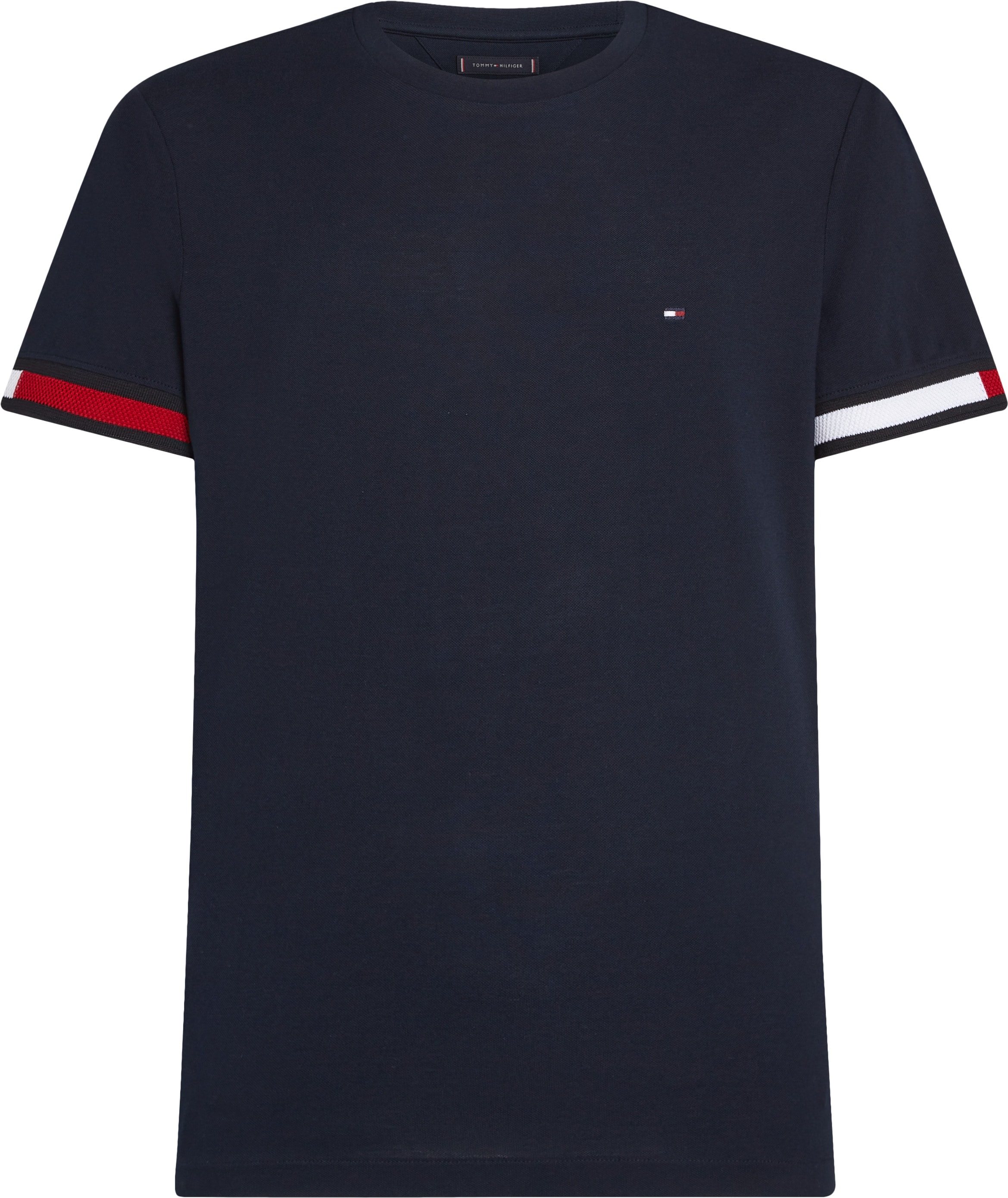 Tommy Hilfiger T-Shirt »GLOBAL STRIPE FLAG CUFF TEE«