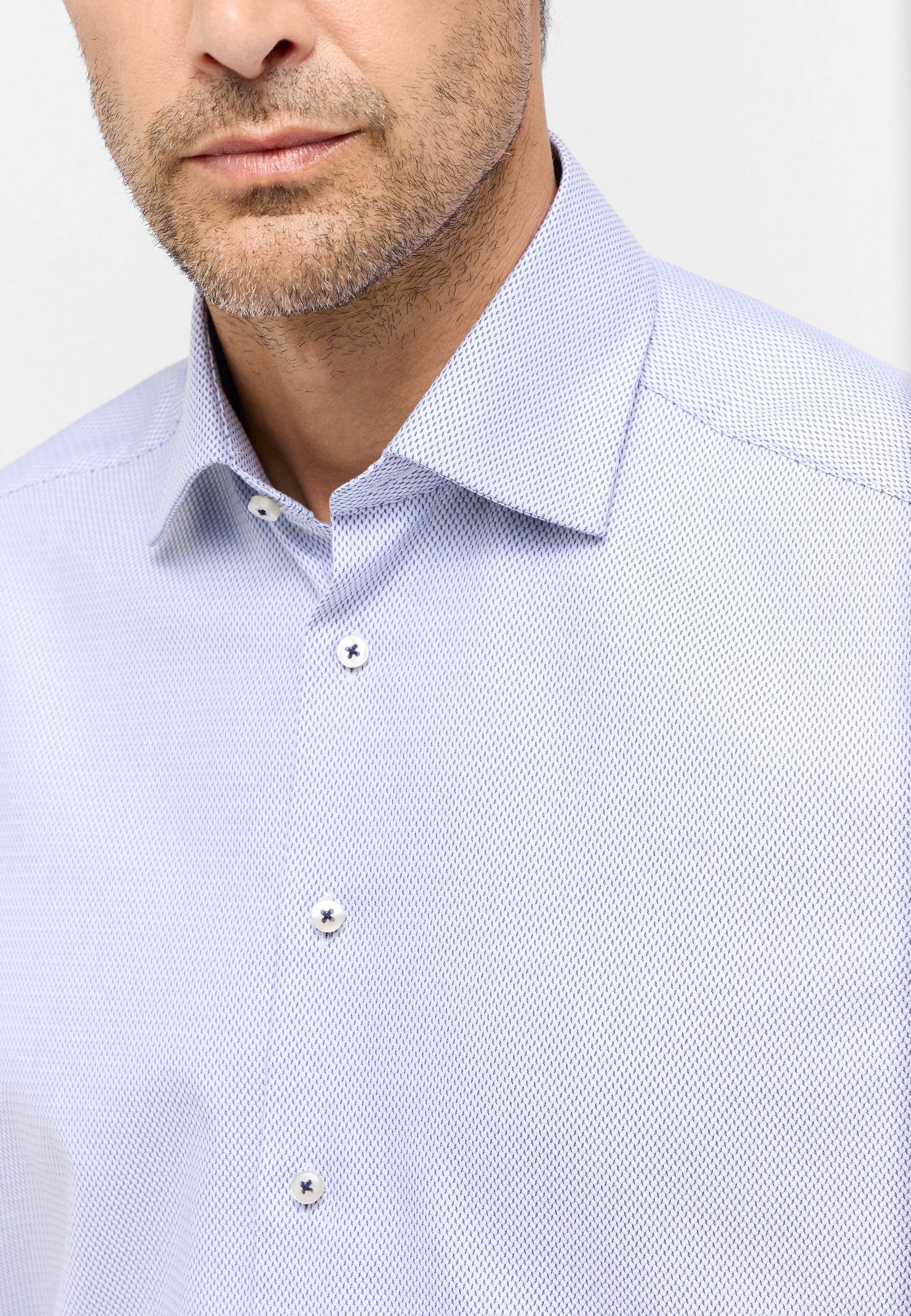 Thumbnail - Eterna Langarmhemd "COMFORT FIT" NON IRON (bügelfrei)