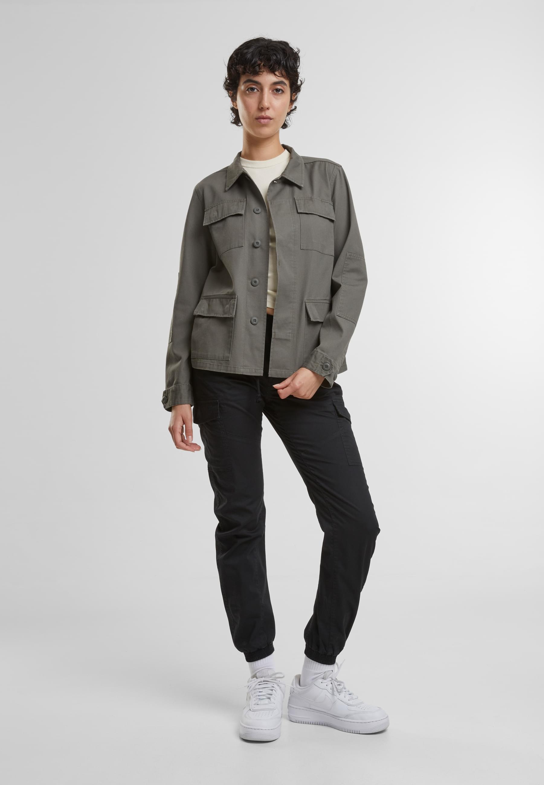 Brandit Allwetterjacke »Brandit Brandit Women BDU Twill Jacket«, (1 St.), ohne Kapuze