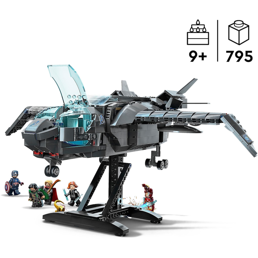 LEGO® Konstruktionsspielsteine »Der Quinjet der Avengers (76248), LEGO® Marvel«, (795 St.), Made in Europe