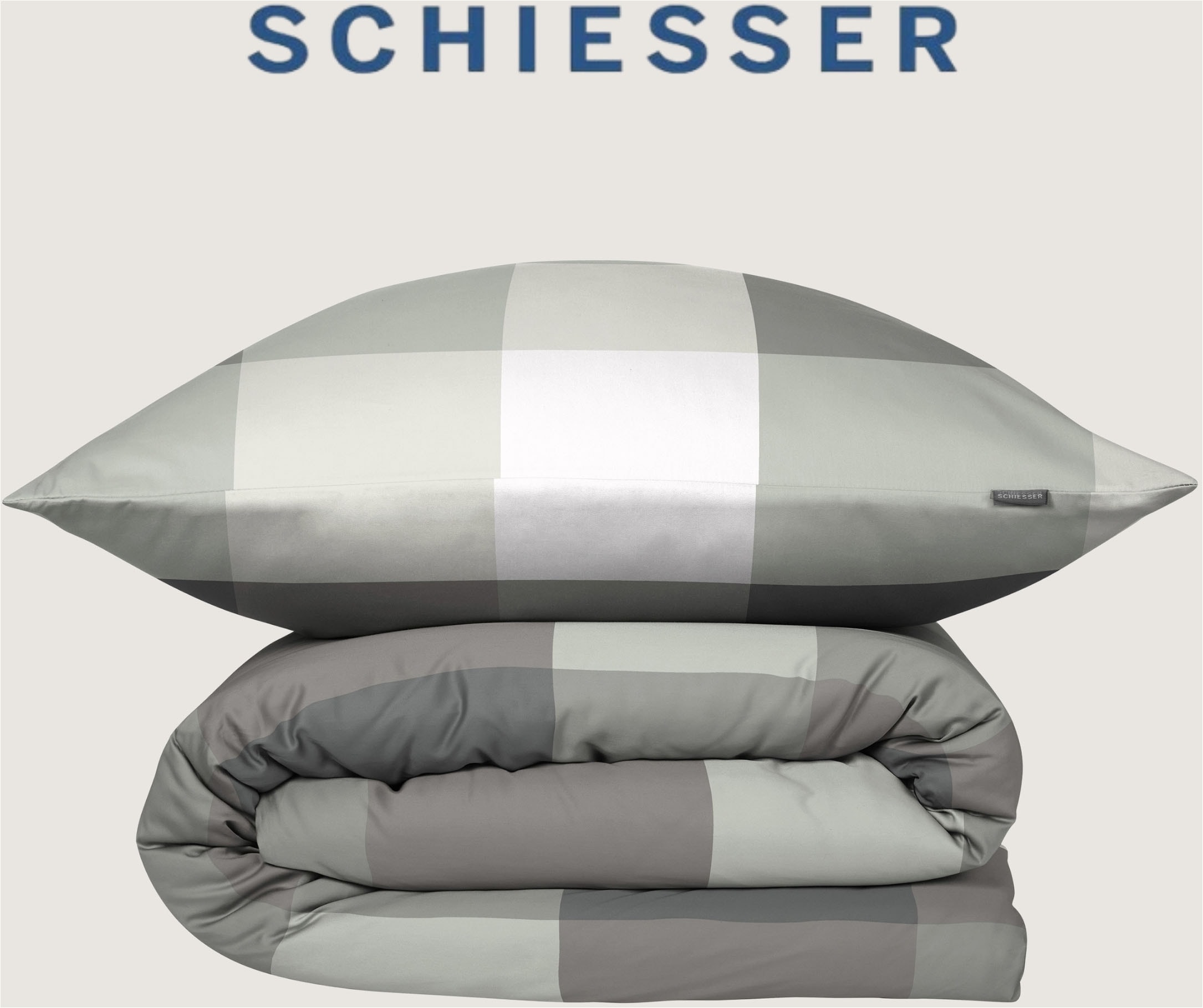 Schiesser Bettwäsche »Travis aus weicher Baumwolle mit zeitlosen Karos« 2 MADE IN GREEN by OEKO-TEX®