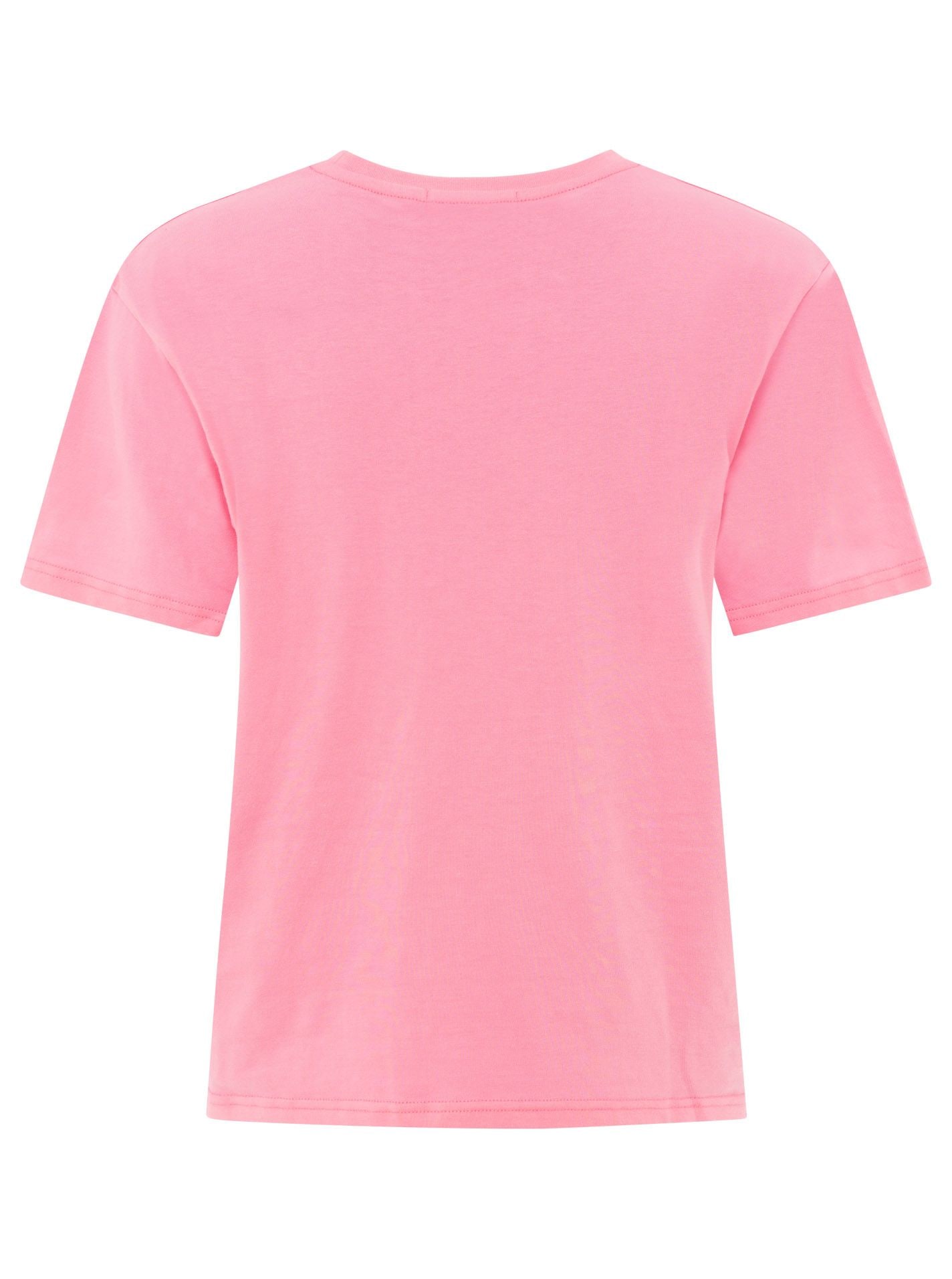 Zwillingsherz T-Shirt »"Feel Good Club"« Rundhals, einfarbig, kleine Stickerei vorne