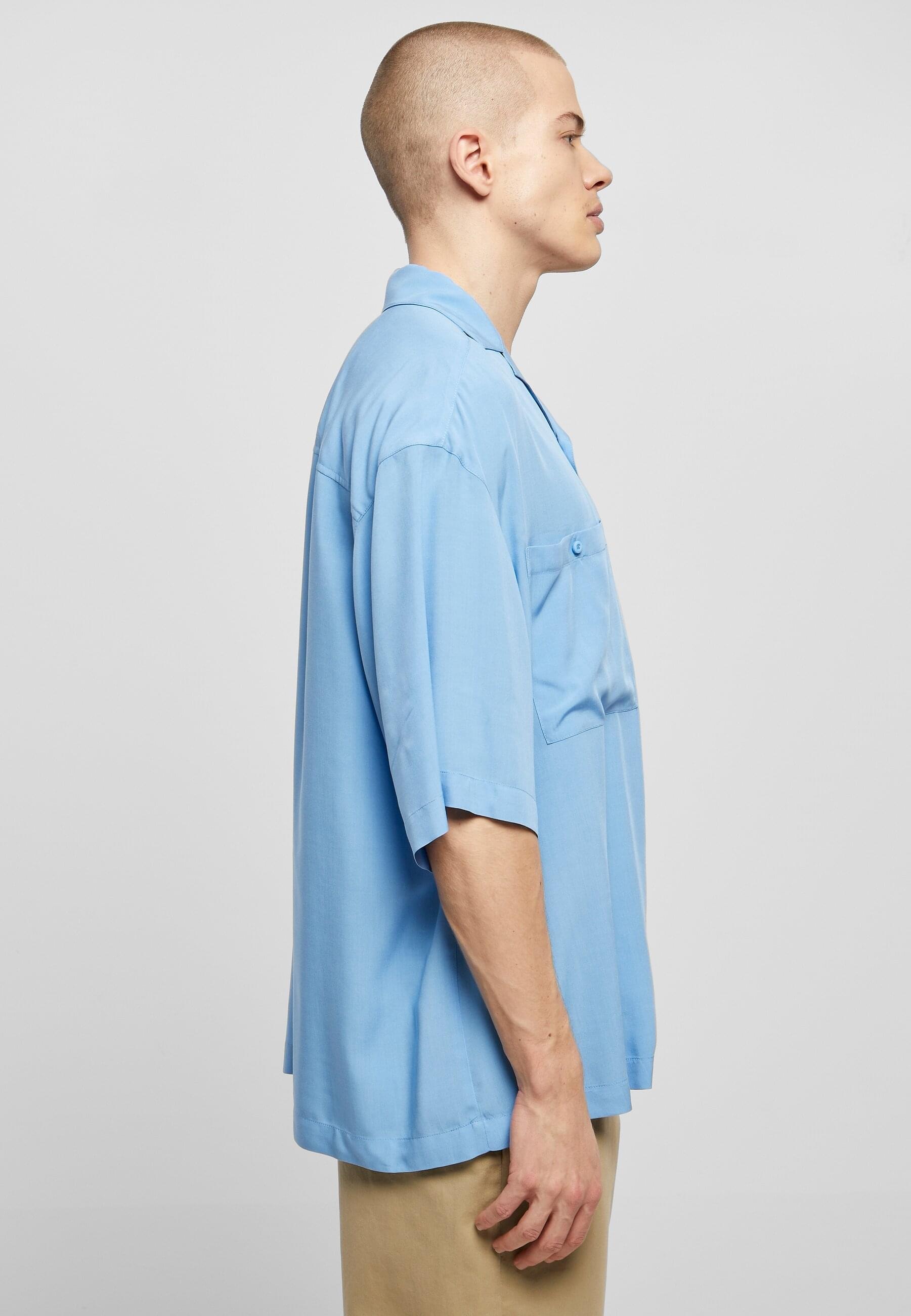 URBAN CLASSICS Langarmhemd »Urban Classics Herren Oversized Resort Shirt«, (1 tlg.)