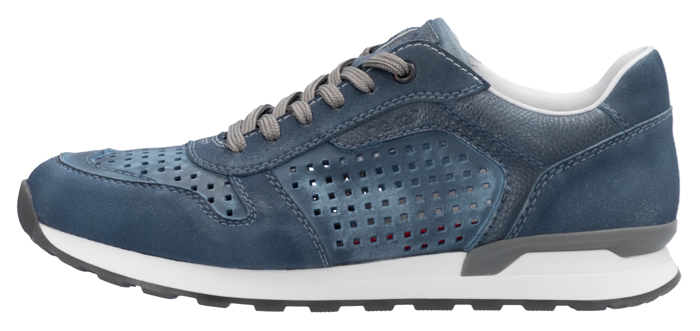 Rieker Sneaker, Schnürschuh, Halbschuh mit luftdurchlässiger Perforation