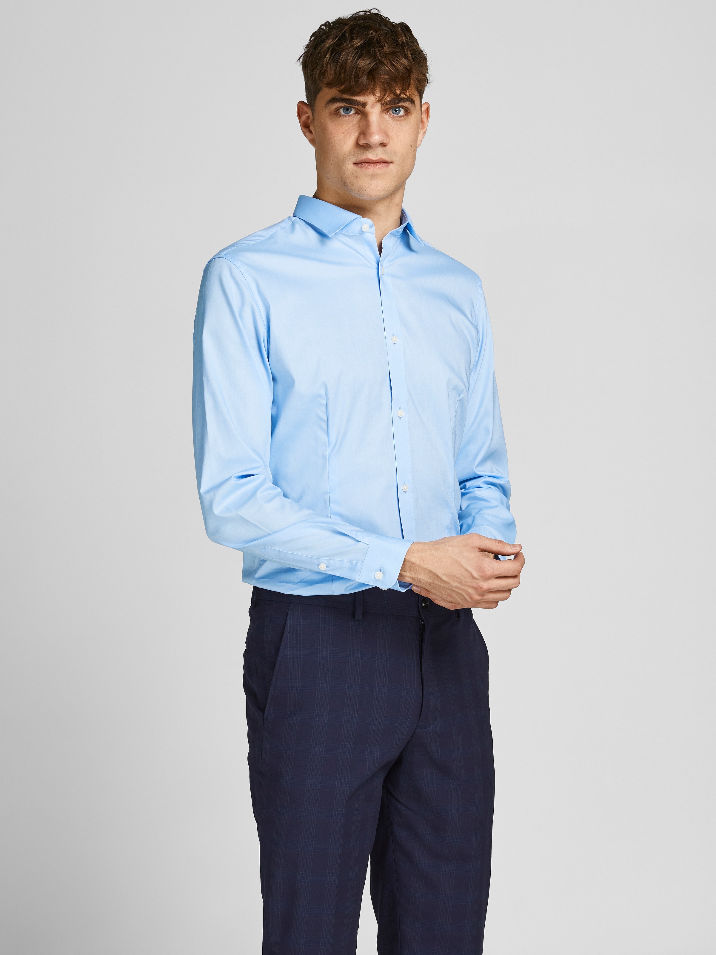 Jack & Jones Langarmhemd »JJPRPARMA SHIRT L/S NOOS« mit Hemdkragen