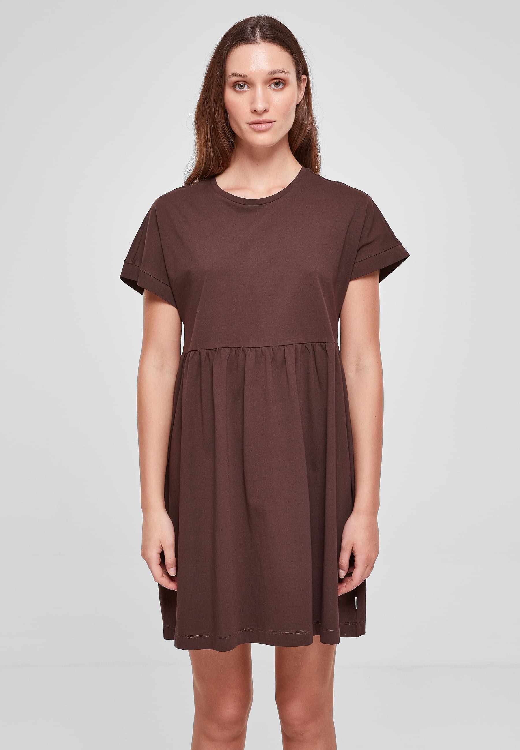 URBAN CLASSICS Shirtkleid »Urban Classics Damen Ladies Organic Empire Valance Tee Dress«, (1 tlg.)