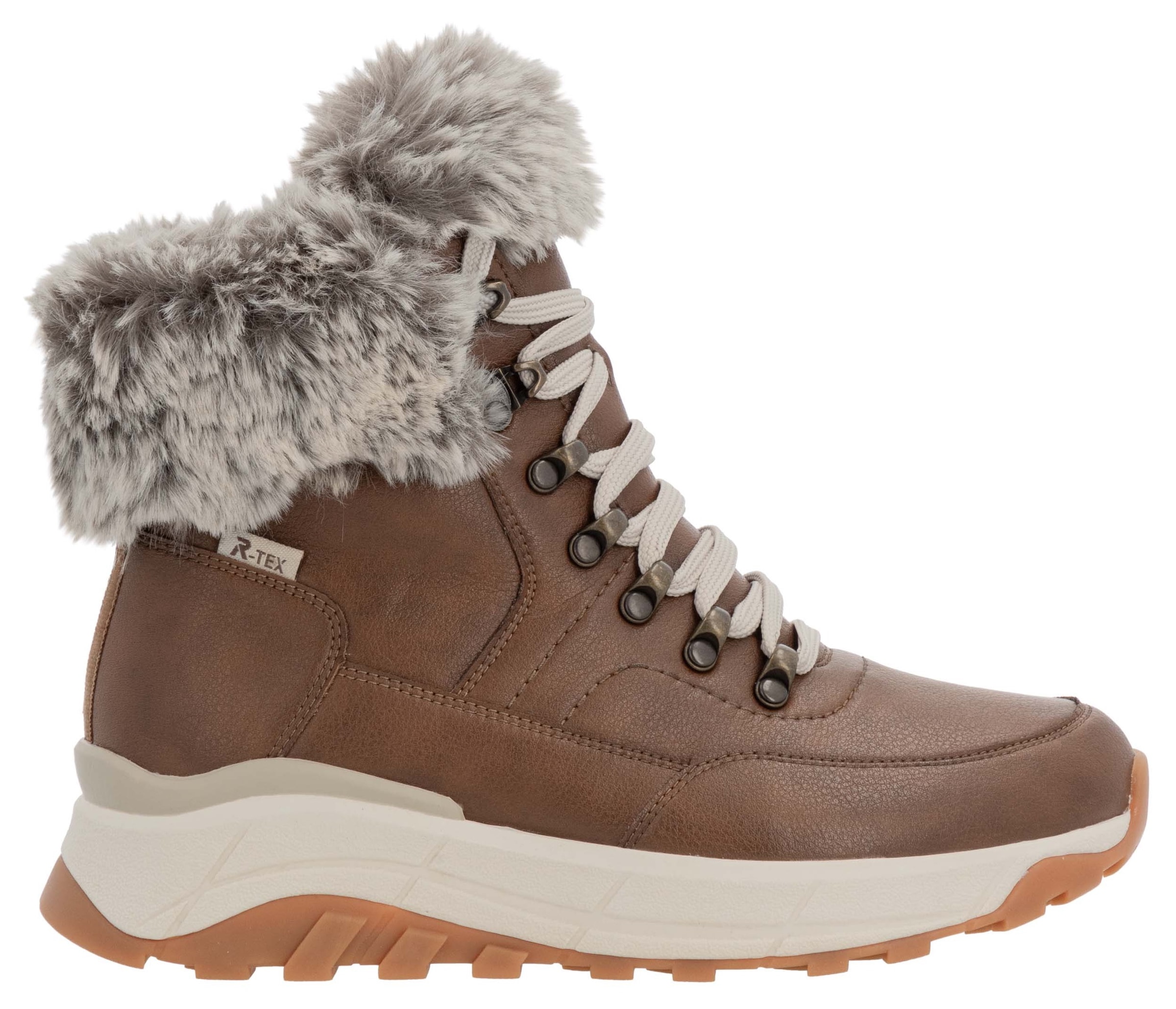 Rieker EVOLUTION Winterboots, Hightop Sneaker, Schnürboots, Winterschuh mit Lammwollfutter