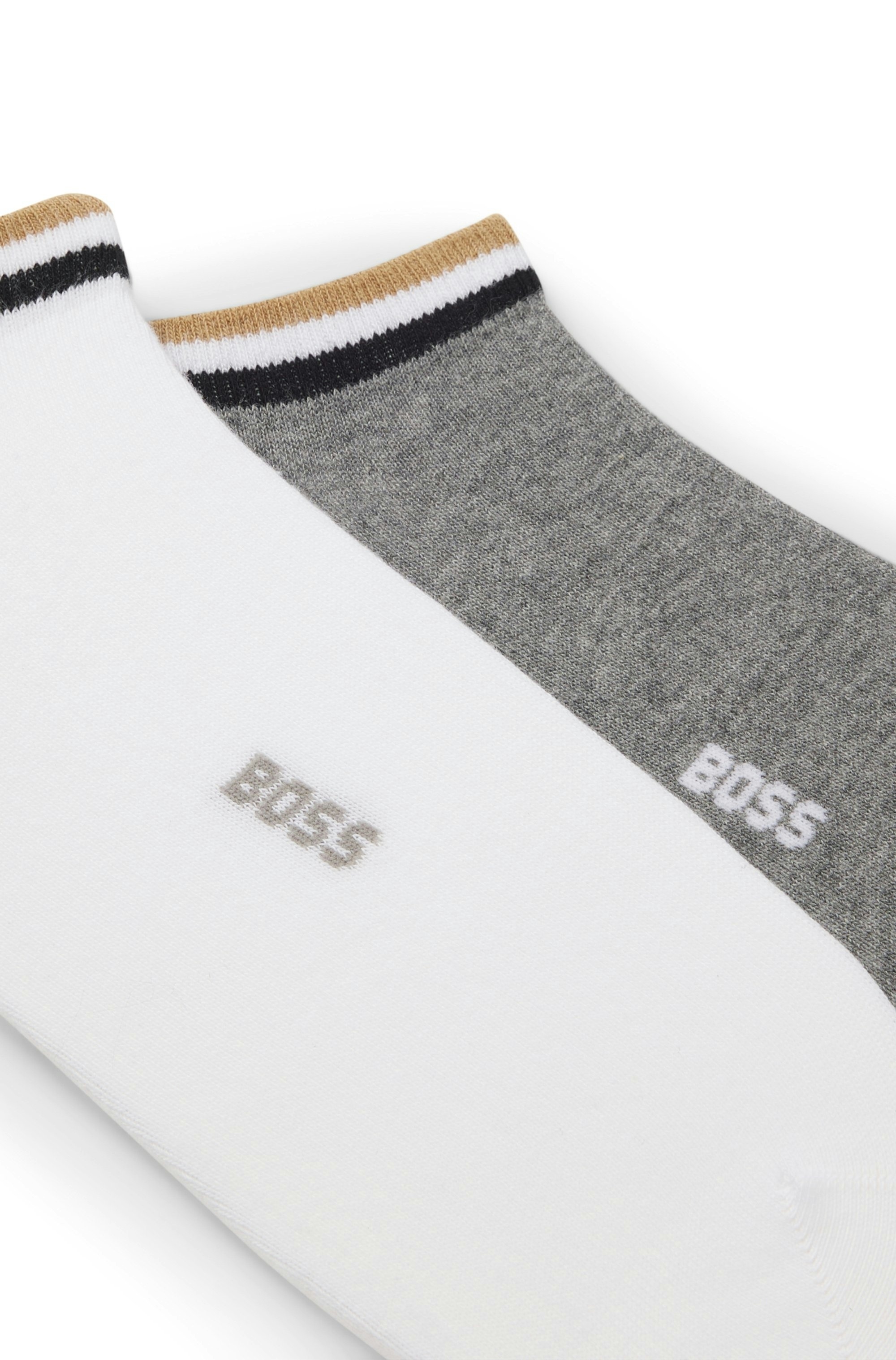 BOSS Sneakersocken "2P AS Uni stripe CC" Packung, 2er, mit geringeltem Absc günstig online kaufen