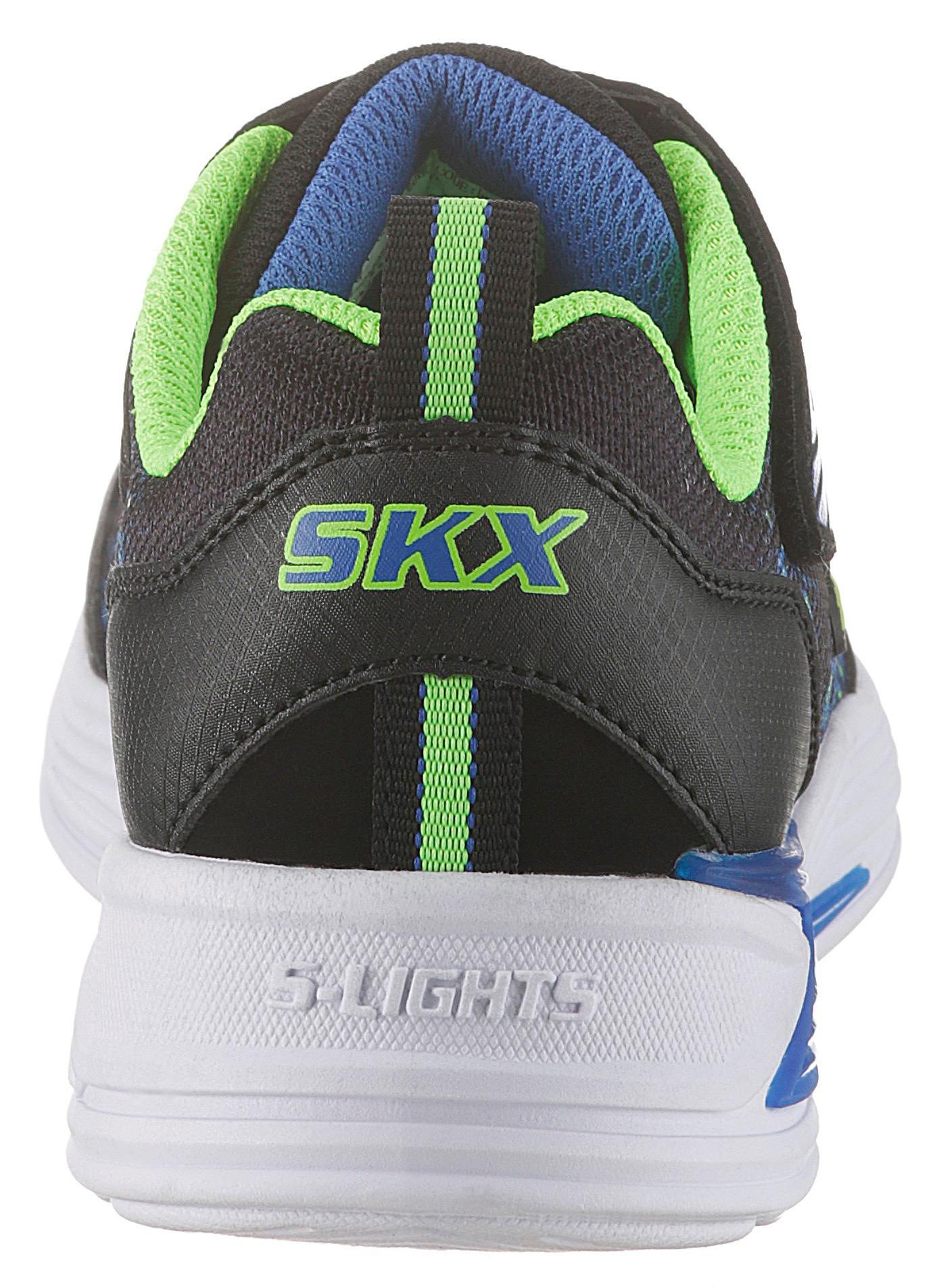 Skechers Sneaker »Blinkschuh Erupters III«, Klettverschluss und Gummiband, Freizeitschuh, Halbschuh, Schnürschuh