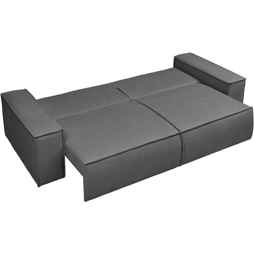 andas 3-Sitzer »FINNLEY Schlafsofa 257 cm (200/136cm) mit Bettkasten«