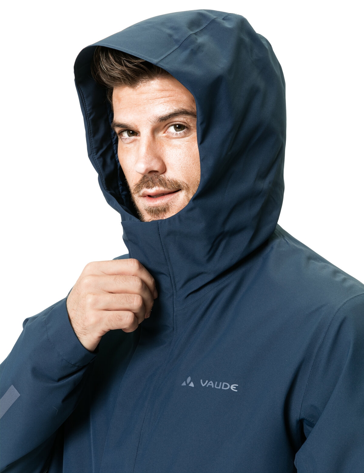 VAUDE Funktionsparka »MENS CYCLIST PADDED PARKA«, (1 St.), mit Kapuze
