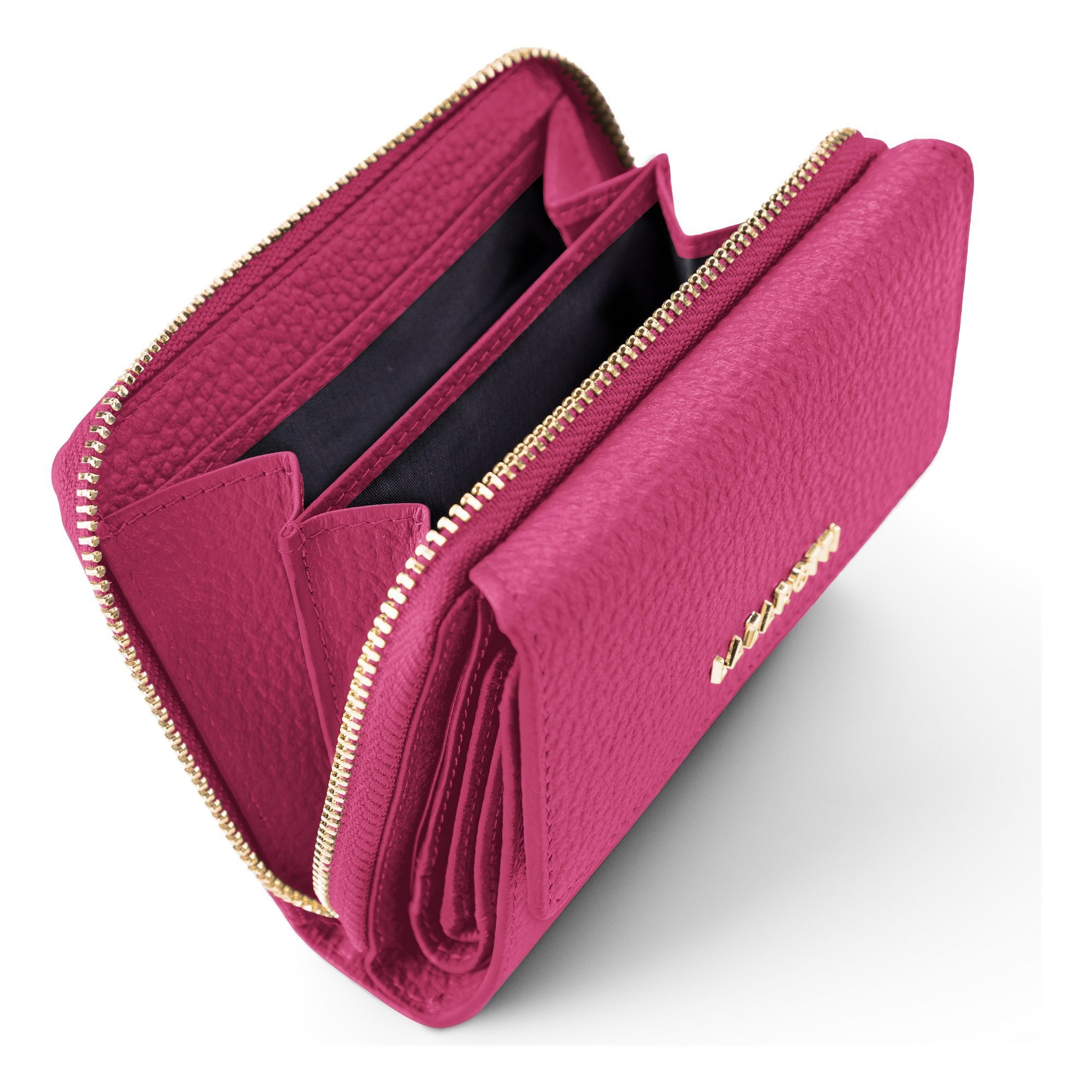 Lazarotti Geldbörse »Bologna Leather Zip-Around Geldbörse Leder 12 cm«