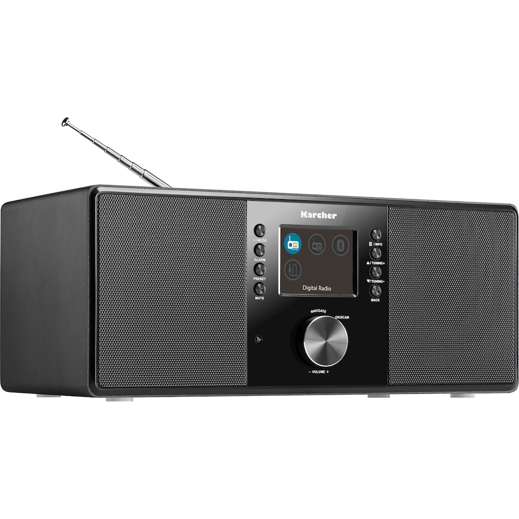 Karcher Digitalradio (DAB+) »DAB 5000+«, (Bluetooth Digitalradio (DAB+)-UKW mit RDS-FM-Tuner 10 W)