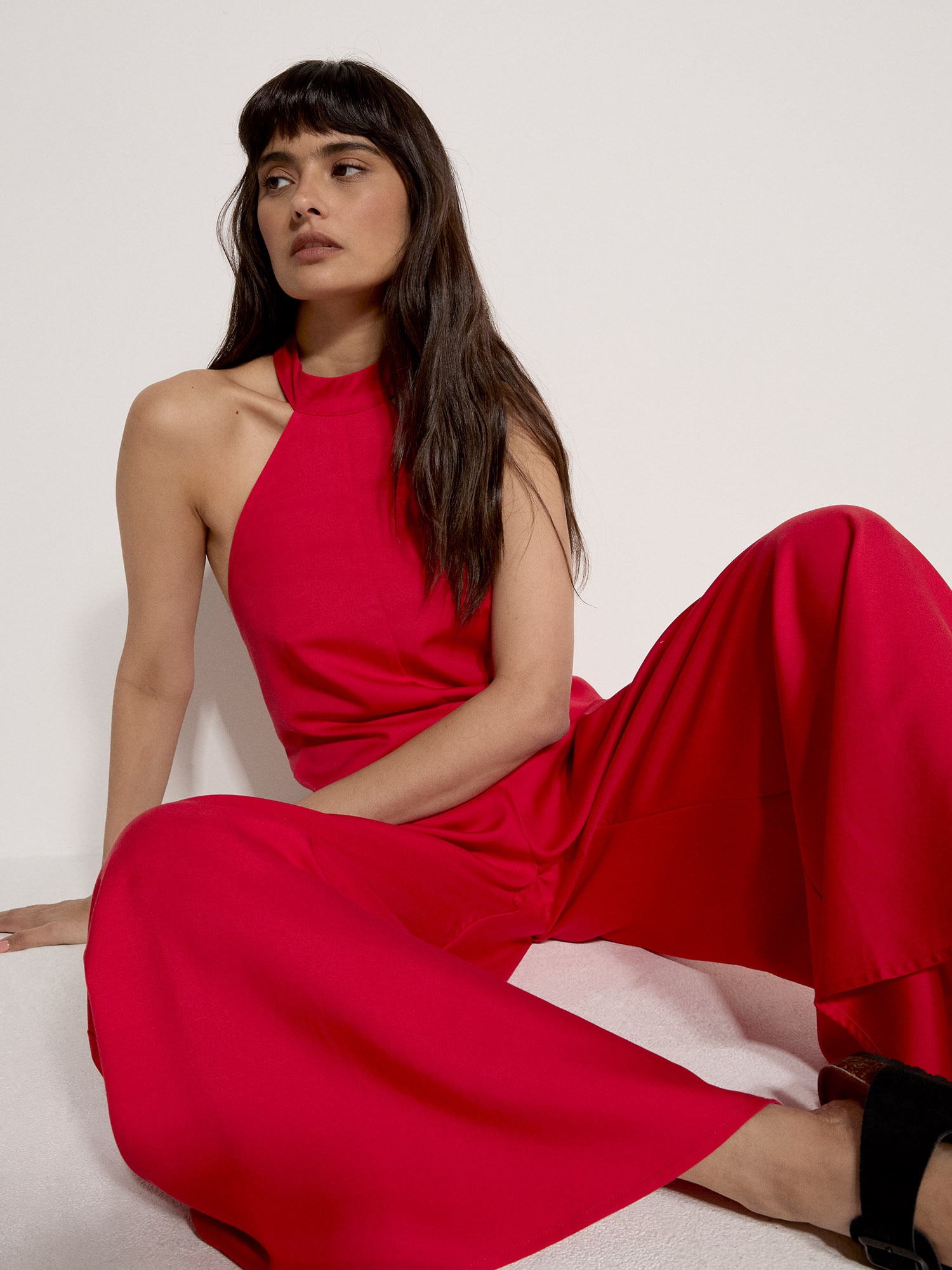 Apricot Jumpsuit »Neckholder-Jumpsuit« mit weitem Bein