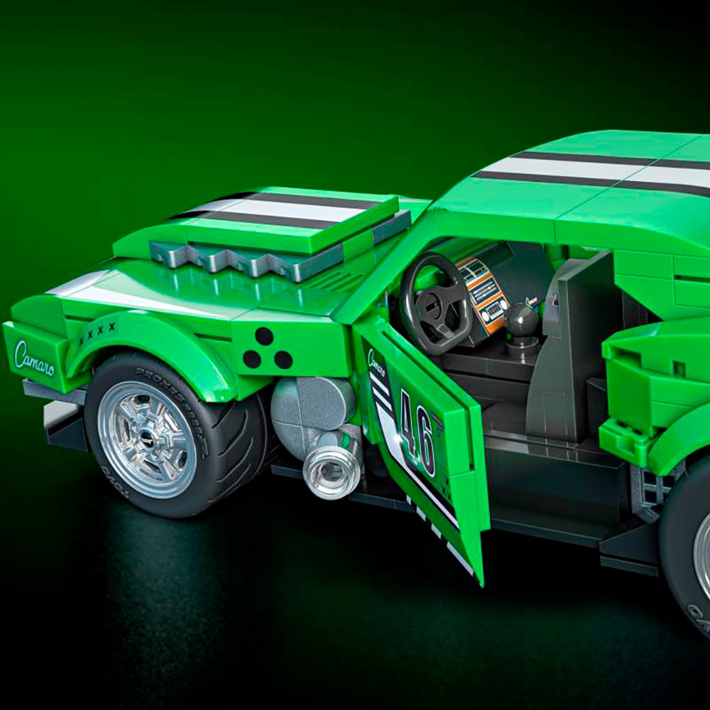 Mattel® Modellbausatz »Mattel Brick Shop Hot Wheels, SPEED SERIES CAMARO«, (289 St.), 1:32