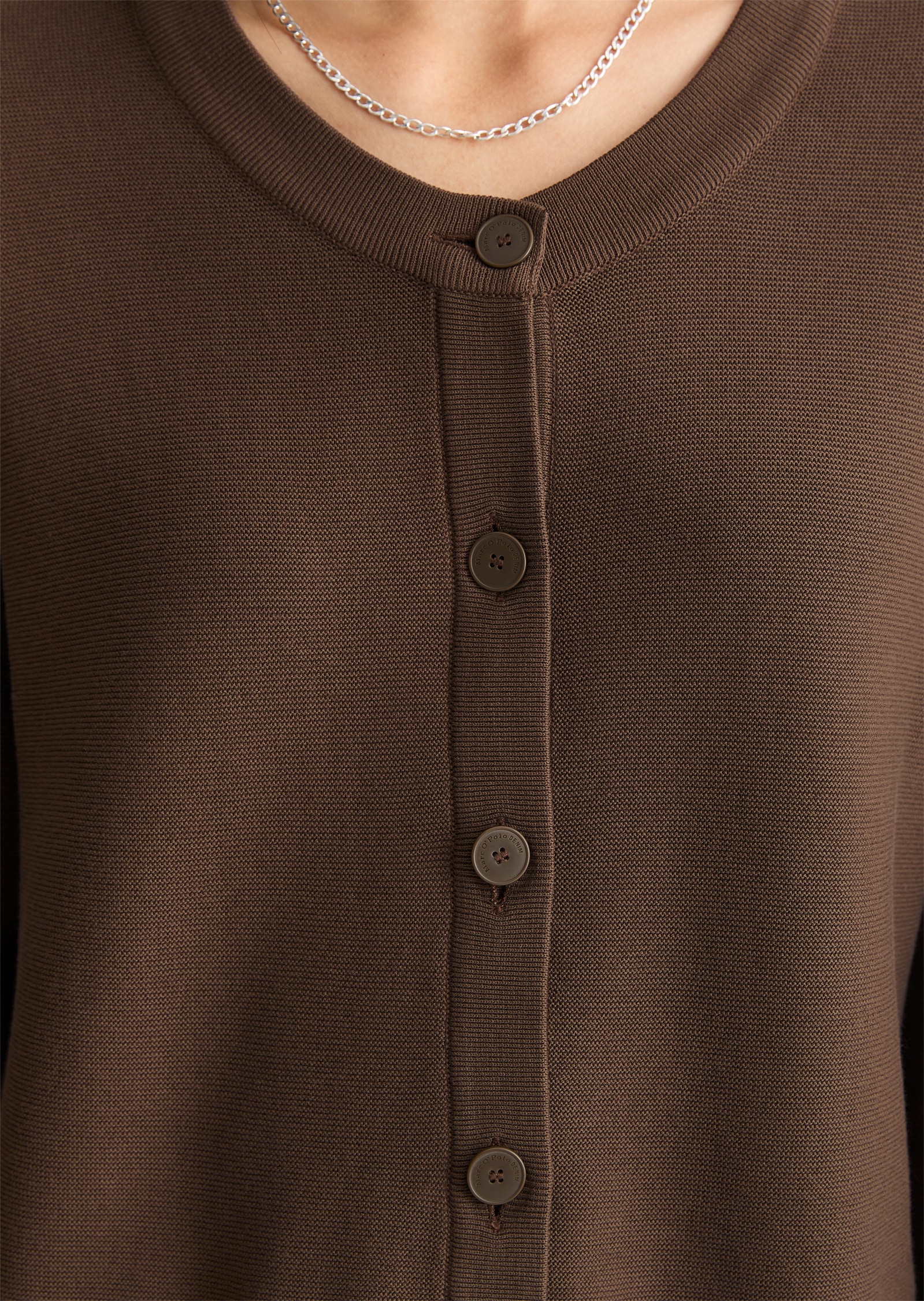 Marc O'Polo DENIM Cardigan »aus kompaktem Baumwollgarn«