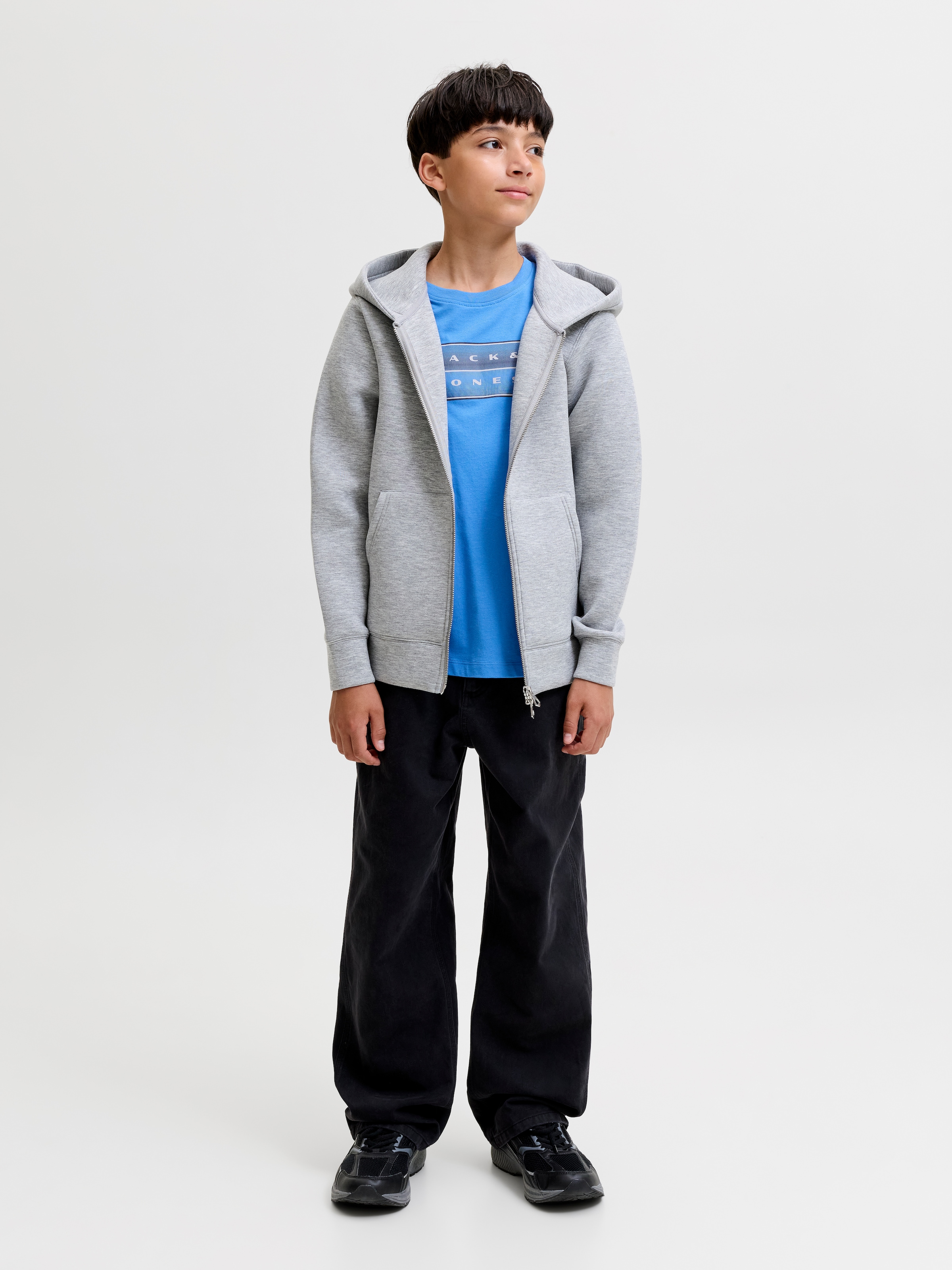 Jack & Jones Junior Rundhalsshirt »JCOFUSION DOTS PRINT TEE SS CN JNR« Baumwolle, normal geschnitten