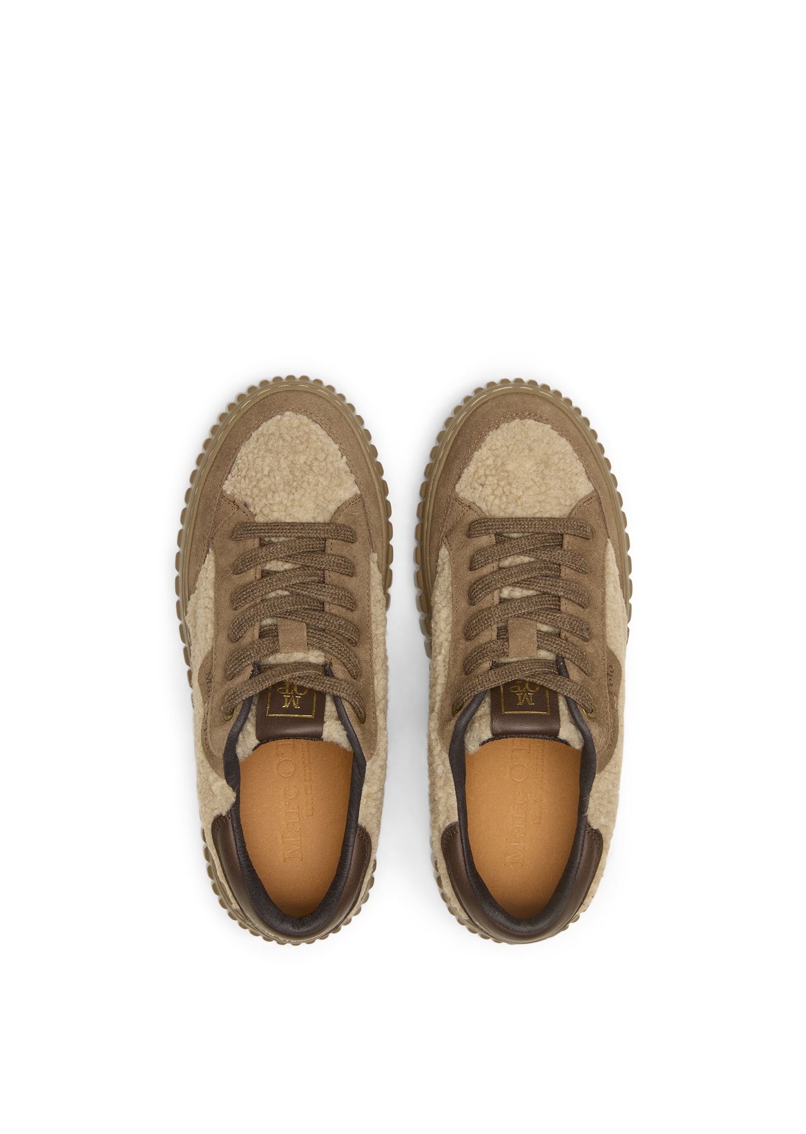 Marc O'Polo Sneaker »aus Veloursleder und Teddyfell«