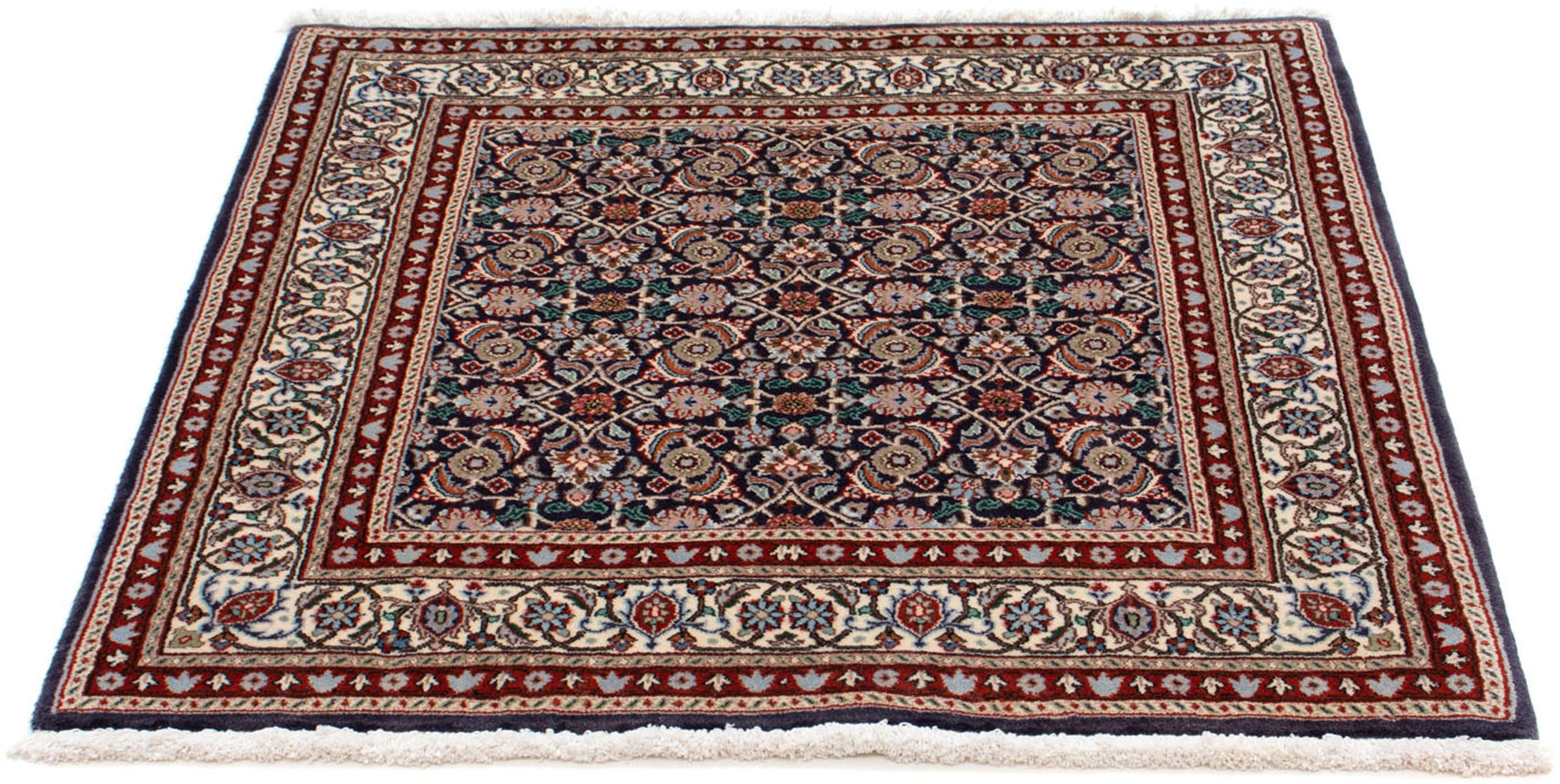 morgenland Orientteppich "Perser - Classic quadratisch - 100 x 100 cm - dunkelblau", quadratisch, 10 mm Höhe, Wohnzimmer