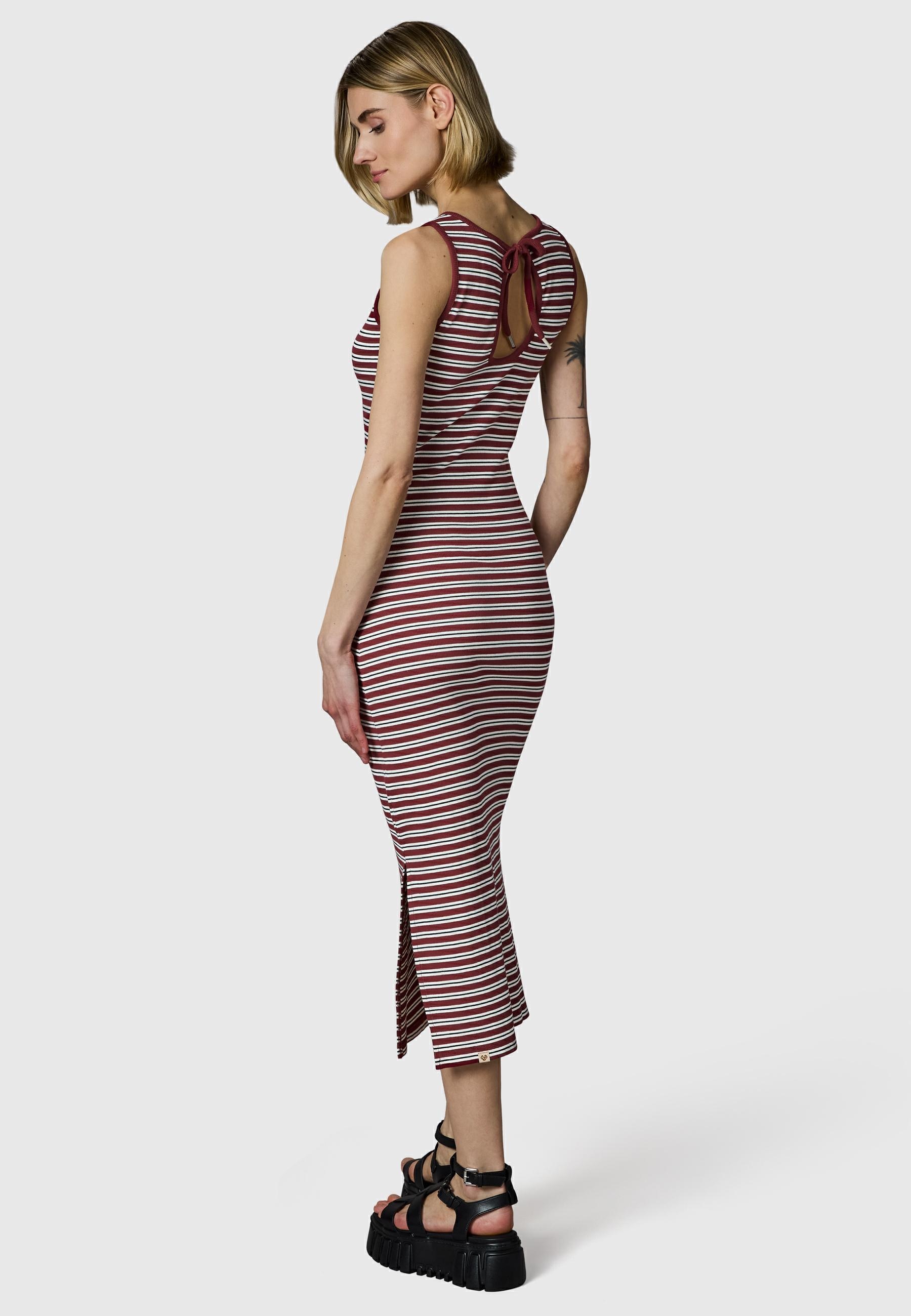 Ragwear Shirtkleid »Montyca Stripes YOUMODO« Ohne Taschen Sommerkleid mit Schlüssellochausschnitt