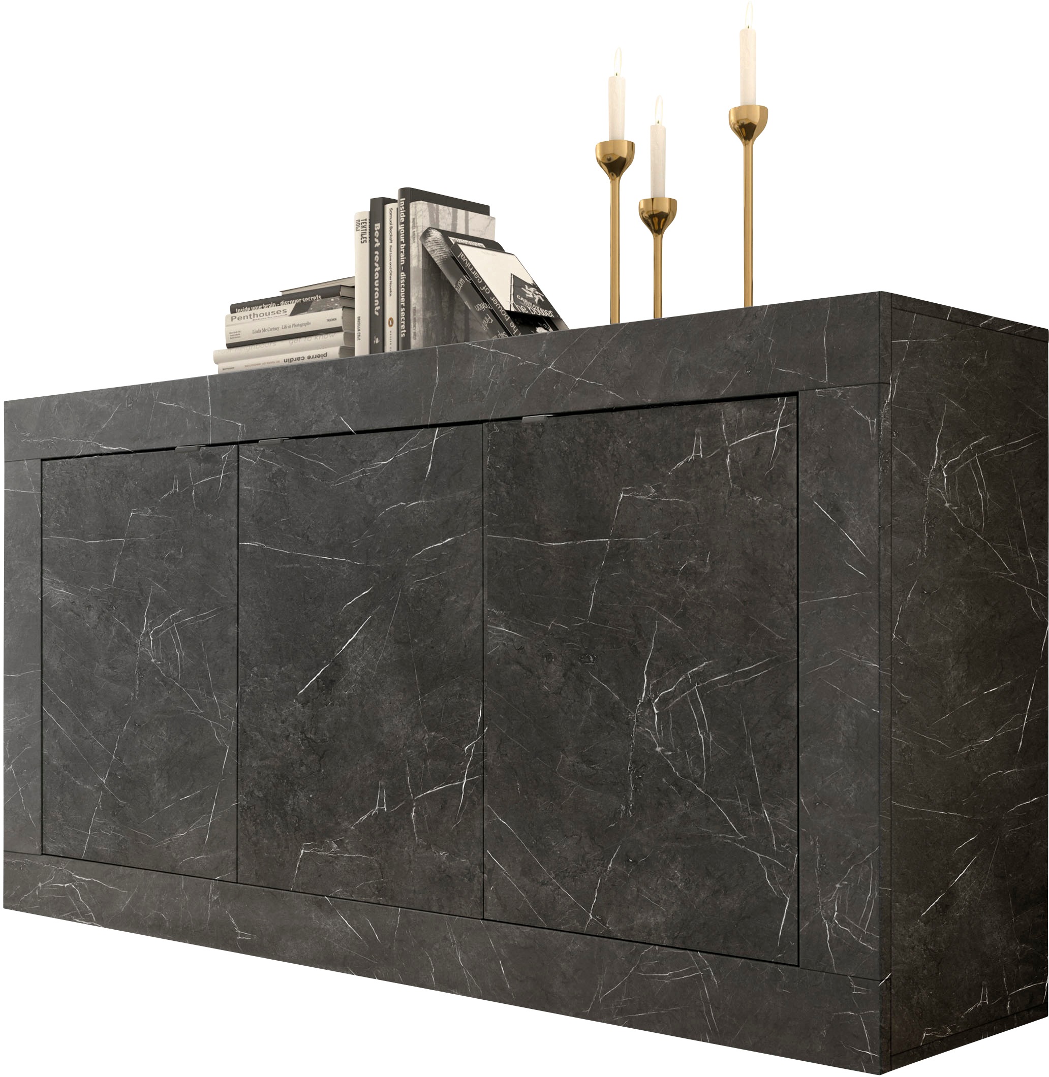 Home affaire Sideboard "Basic Breite 160 cm, Kommode 3 Türen, Anrichte," Me günstig online kaufen