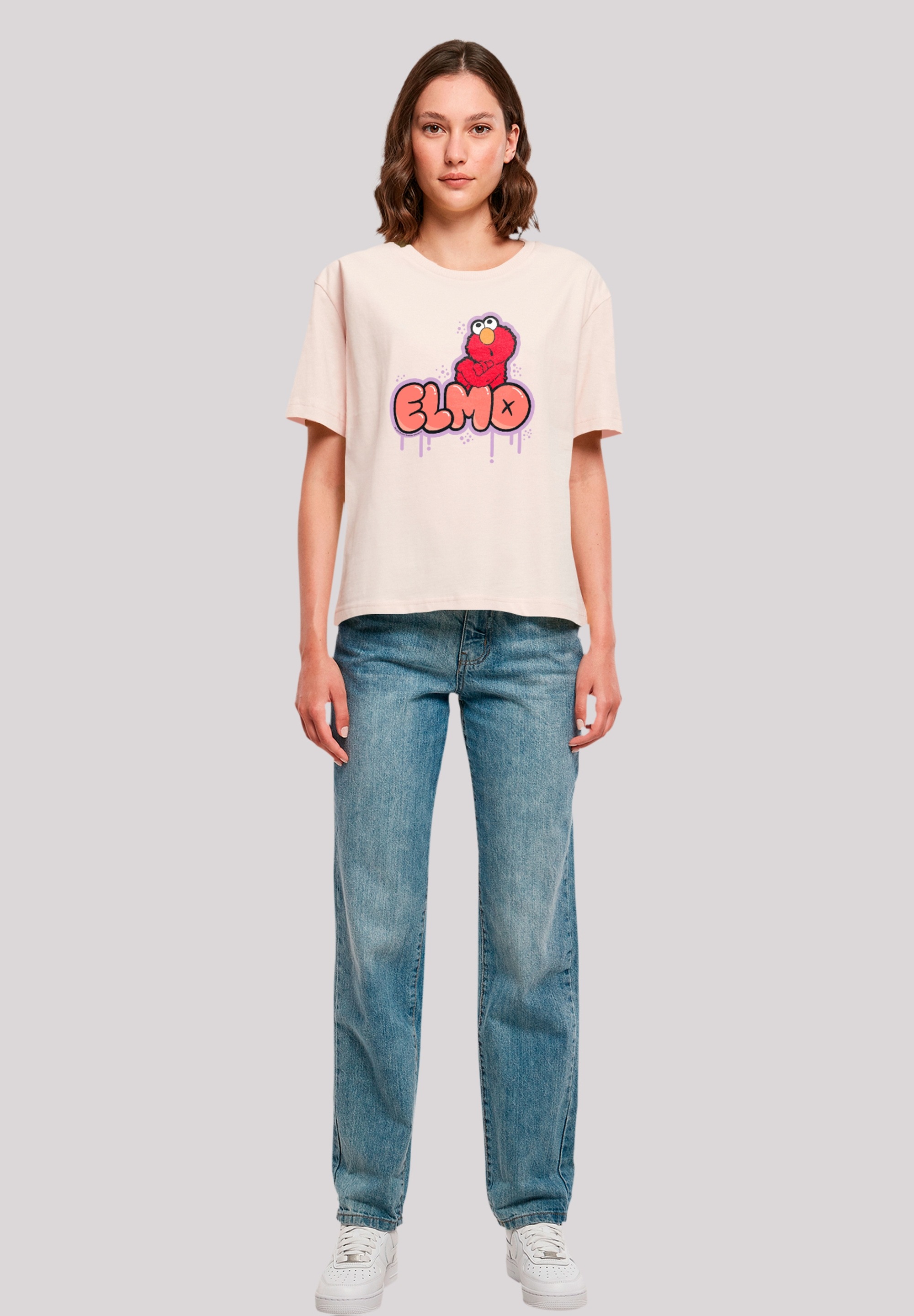 F4NT4STIC T-Shirt »Sesamstraße Elmo NO«, Premium Qualität, Weihnachts-Kollection