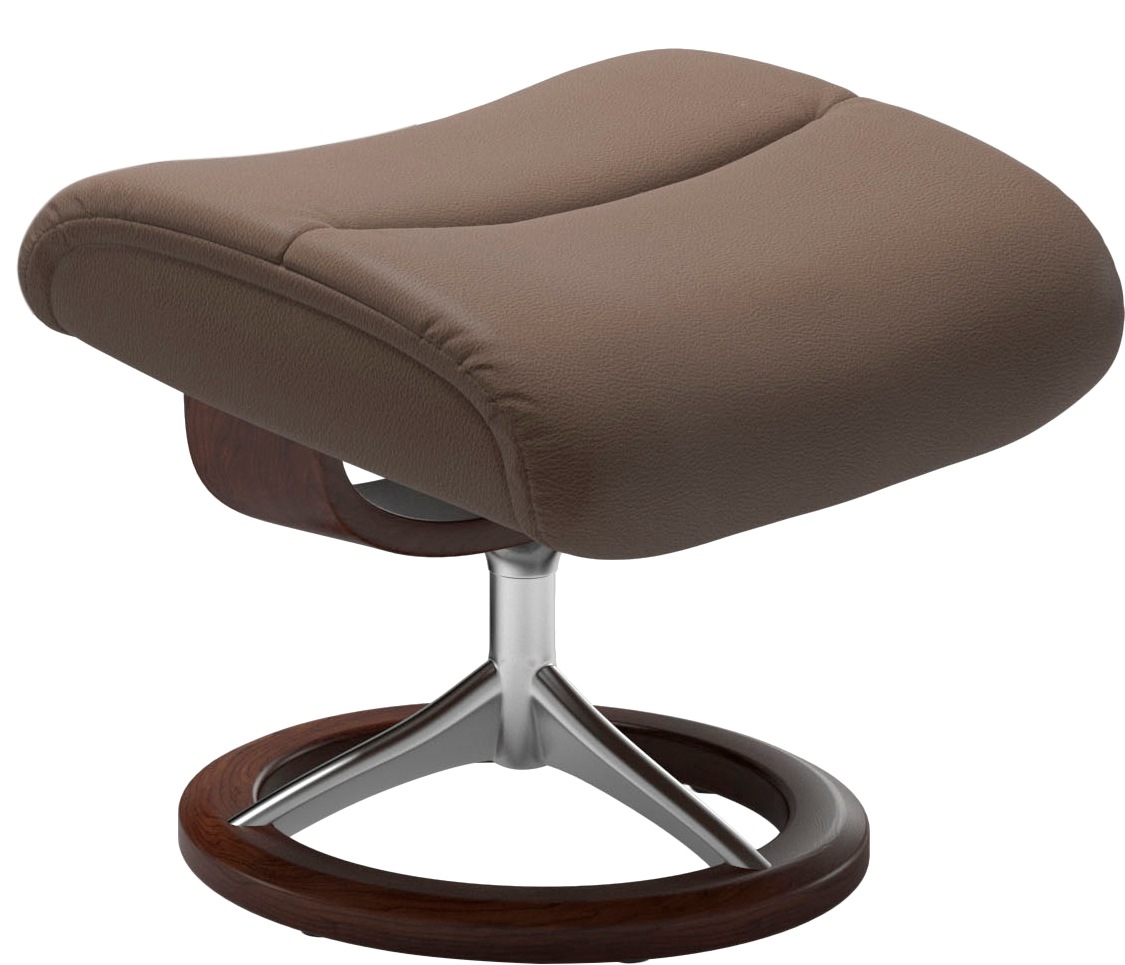 Thumbnail - Stressless Relaxsessel "View", (Set, Relaxsessel mit Hocker), mit Signature Base, Größe M,Gestell Braun