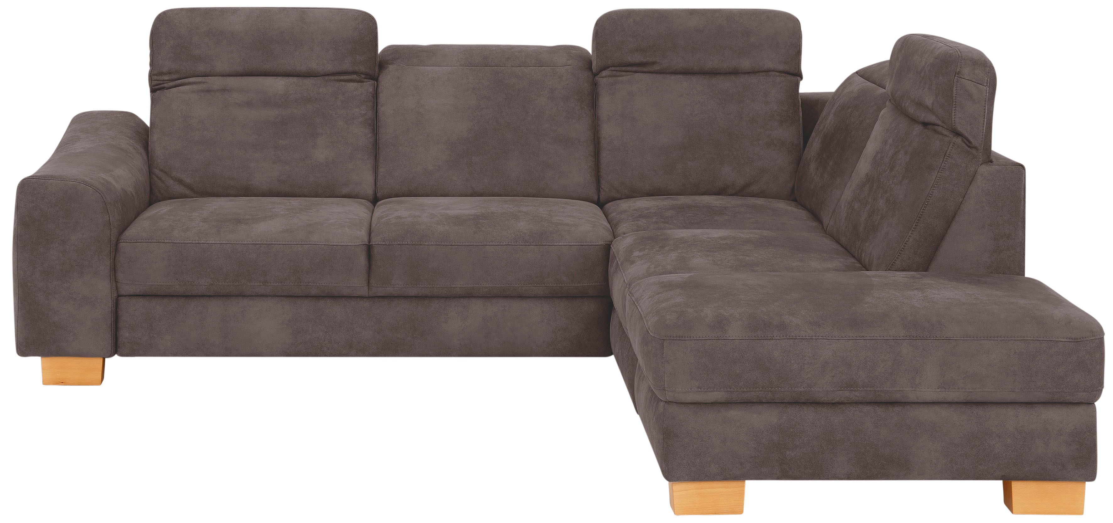 Home affaire Ecksofa "Dundee L-Form" wahlweise mit Kopfteilverstellung und zusätzlich mit Schlaffunktion