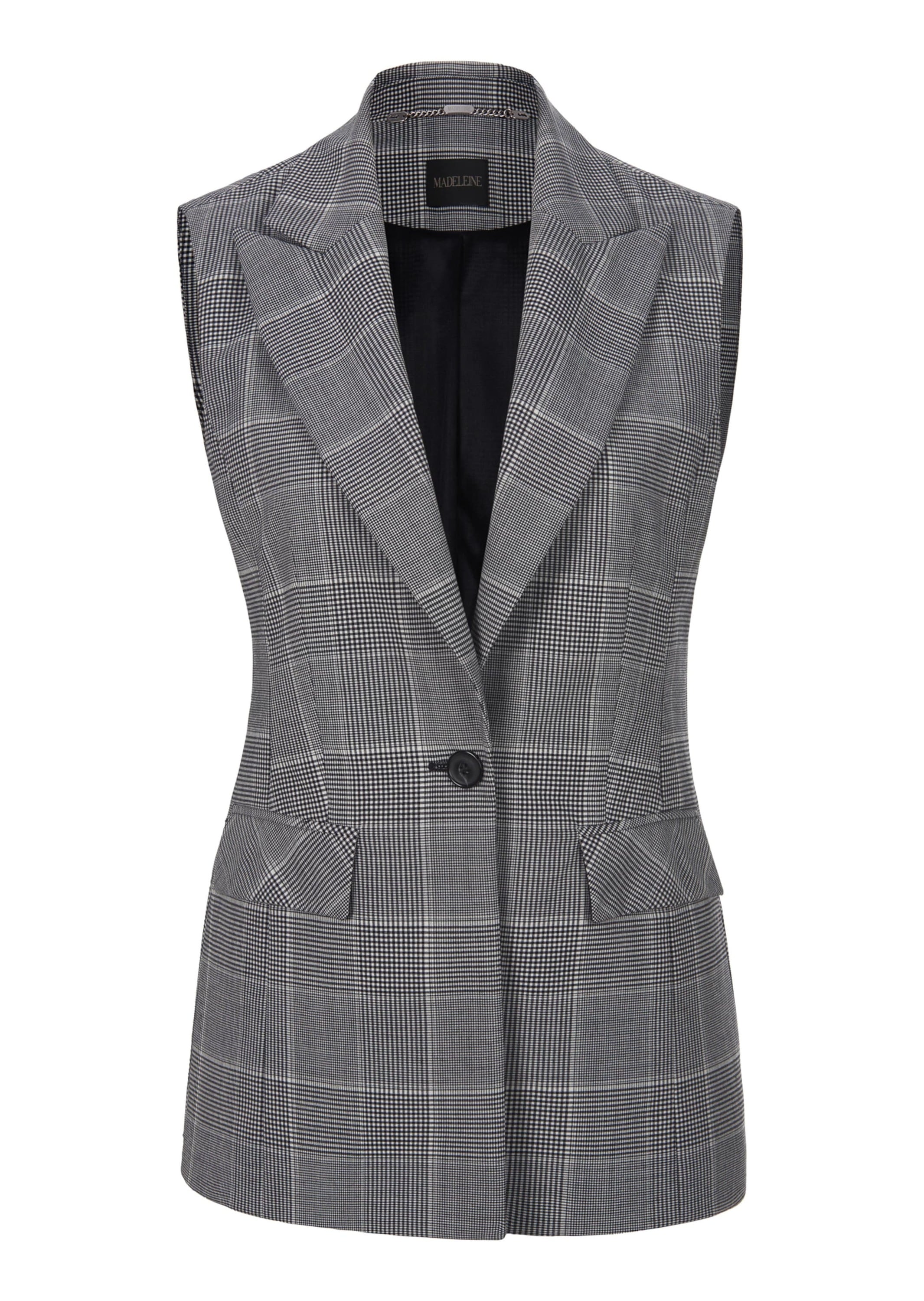 MADELEINE Kurzweste "Weste Klassisch-elegante Glencheck-Weste" günstig online kaufen