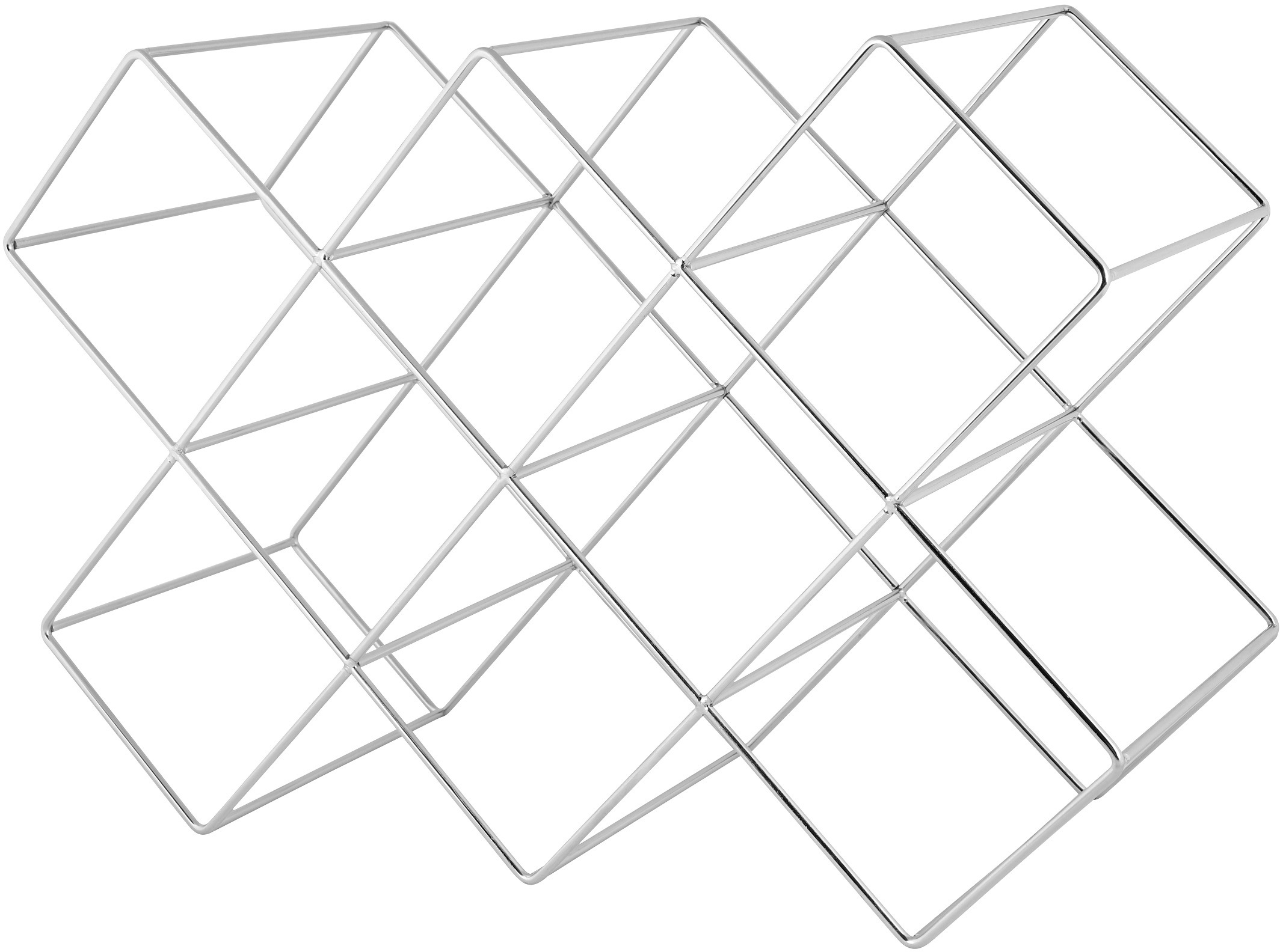 Weinflaschenhalter, (1 St.), Weinregal aus Eisen, für bis zu 8 Flaschen, stabil, 46 x...