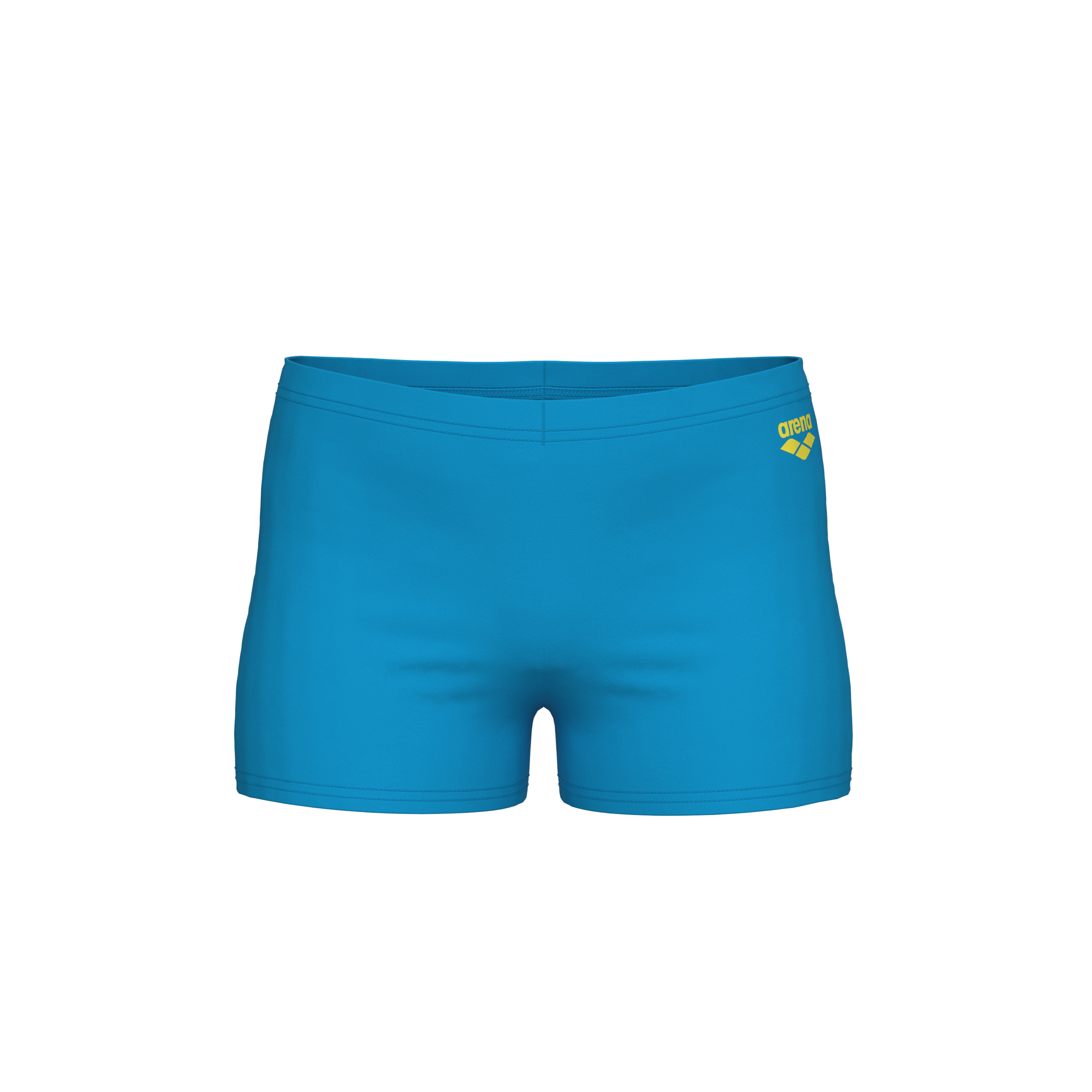 Badehose ARENA "B DYNAMO JR SHORT R", Jungen, Gr. 152 (146), N-Gr, turquoise, gelb star, Obermaterial: 80% Polyamid, 20% Elasthan, Badehosen Badehose