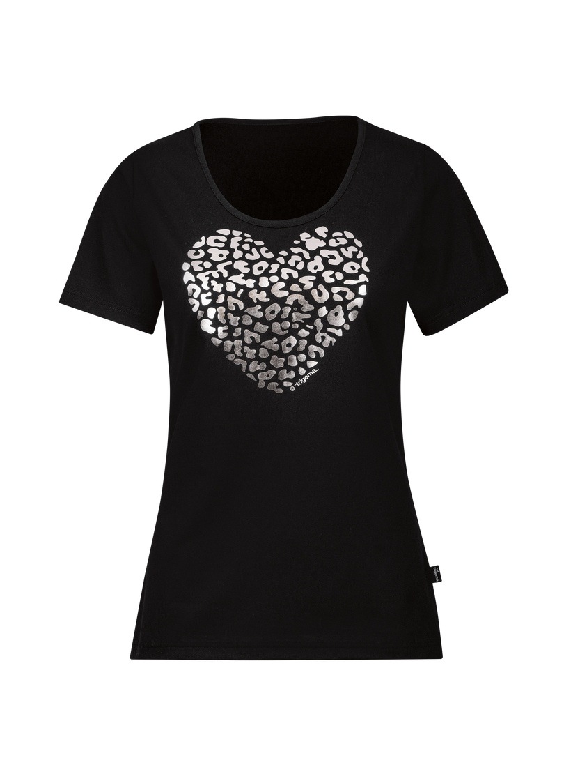 Trigema T-Shirt »TRIGEMA T-Shirt Herz im Leo-Print-Look« für kaufen | BAUR