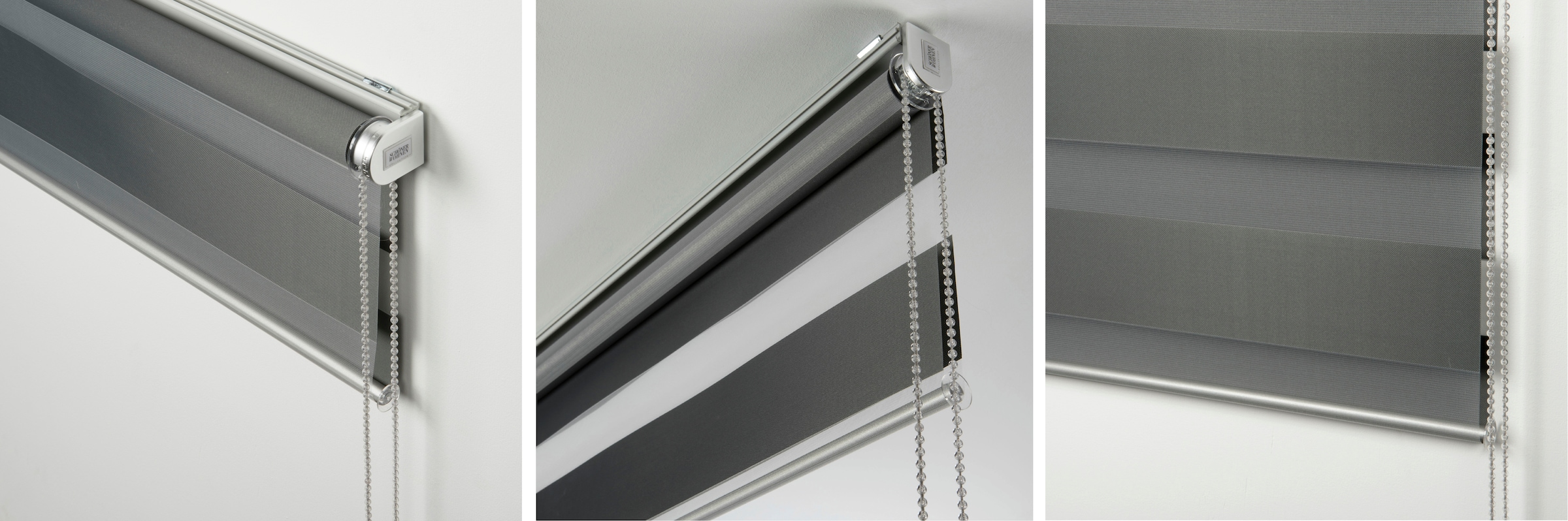 SCHÖNER WOHNEN-Kollektion Doppelrollo »Tilda« transparent Sichtschutz mit Bohren/ohne Bohren freihängend geklemmt, silberne oder weiße Rollo-Technik