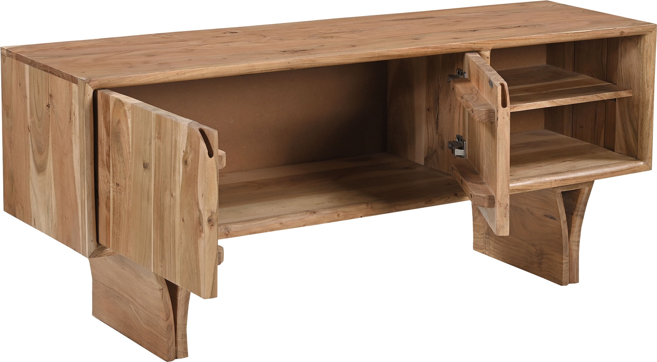 SIT Lowboard »ACACIA WAVE«, (1 St.), extravagantes Holzwangengestell