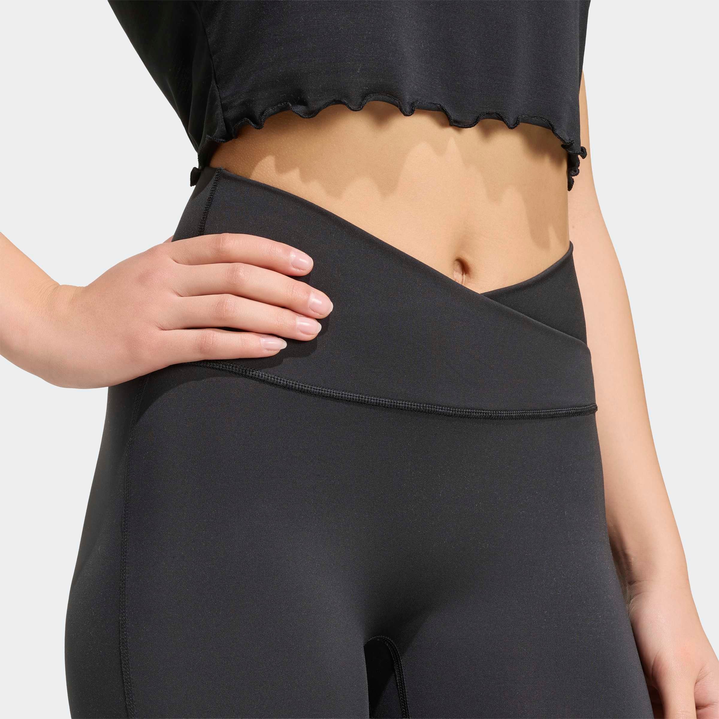 adidas Performance Trainingstights »3-STREIFEN STUDIO ALL ME FLARE X-OVER LEGGINGS«
