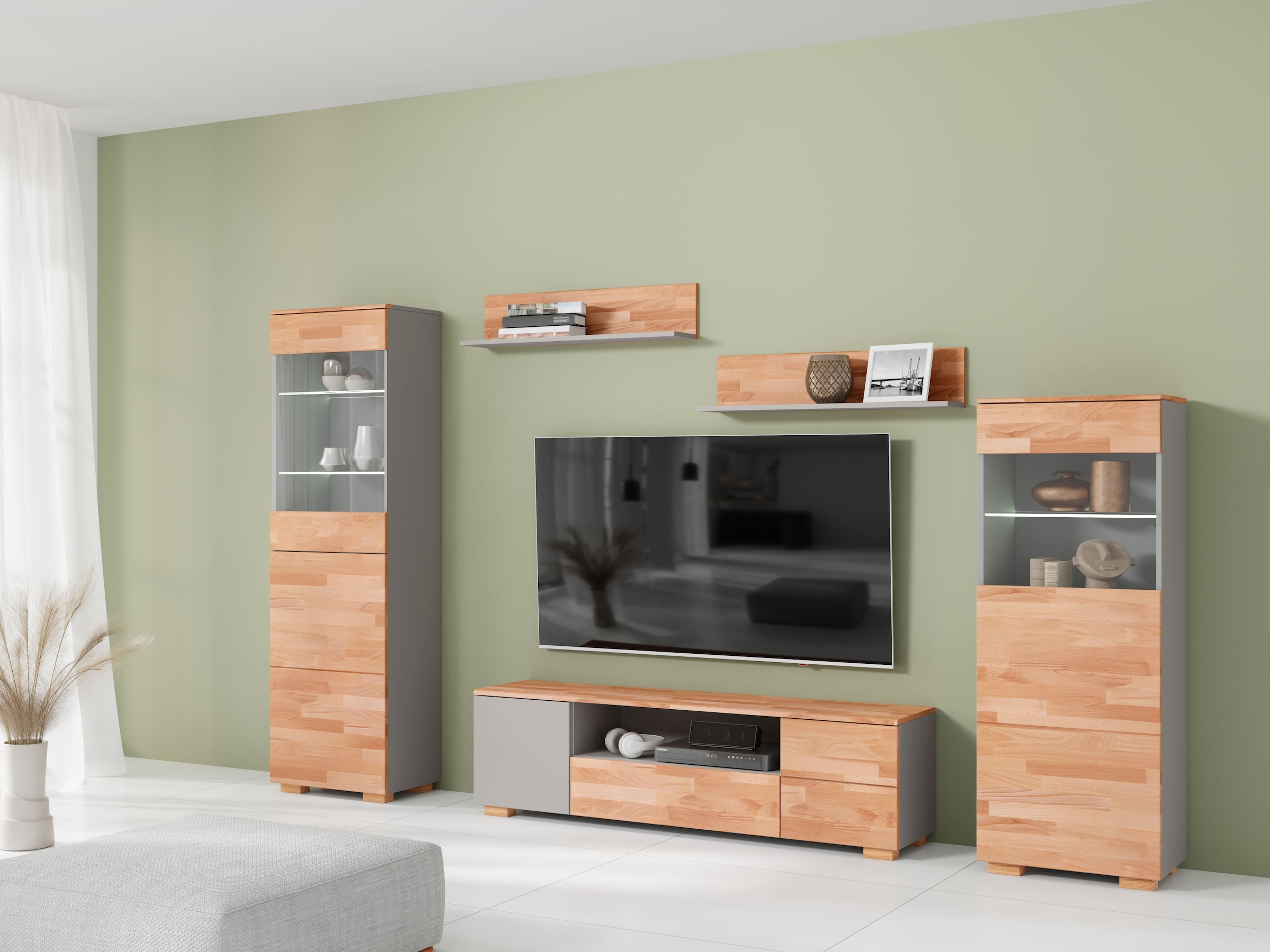 Home affaire Wohnwand, (5 St.), schöne moderne Optik