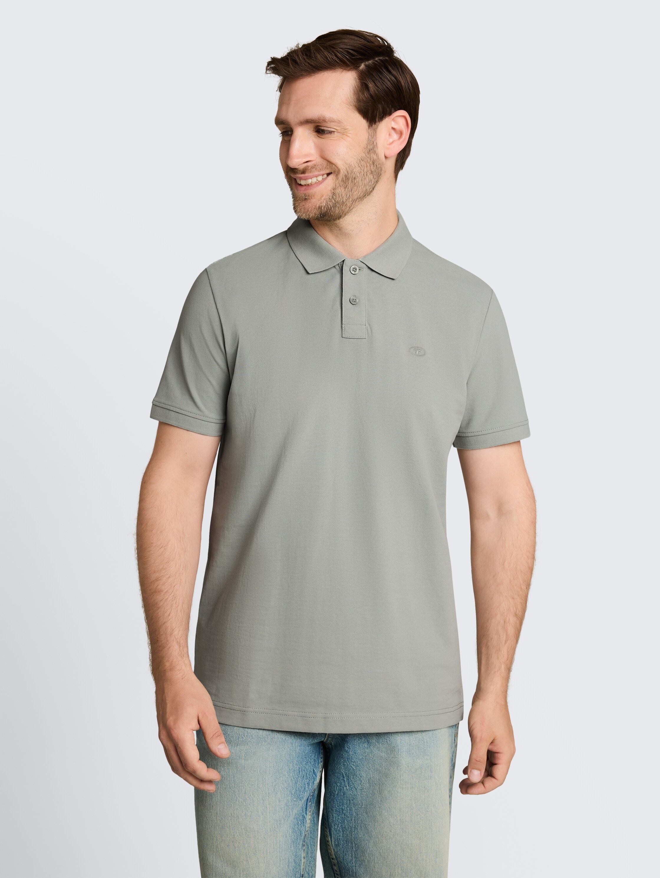 TOM TAILOR Poloshirt Poloshirt mit Logostickerei