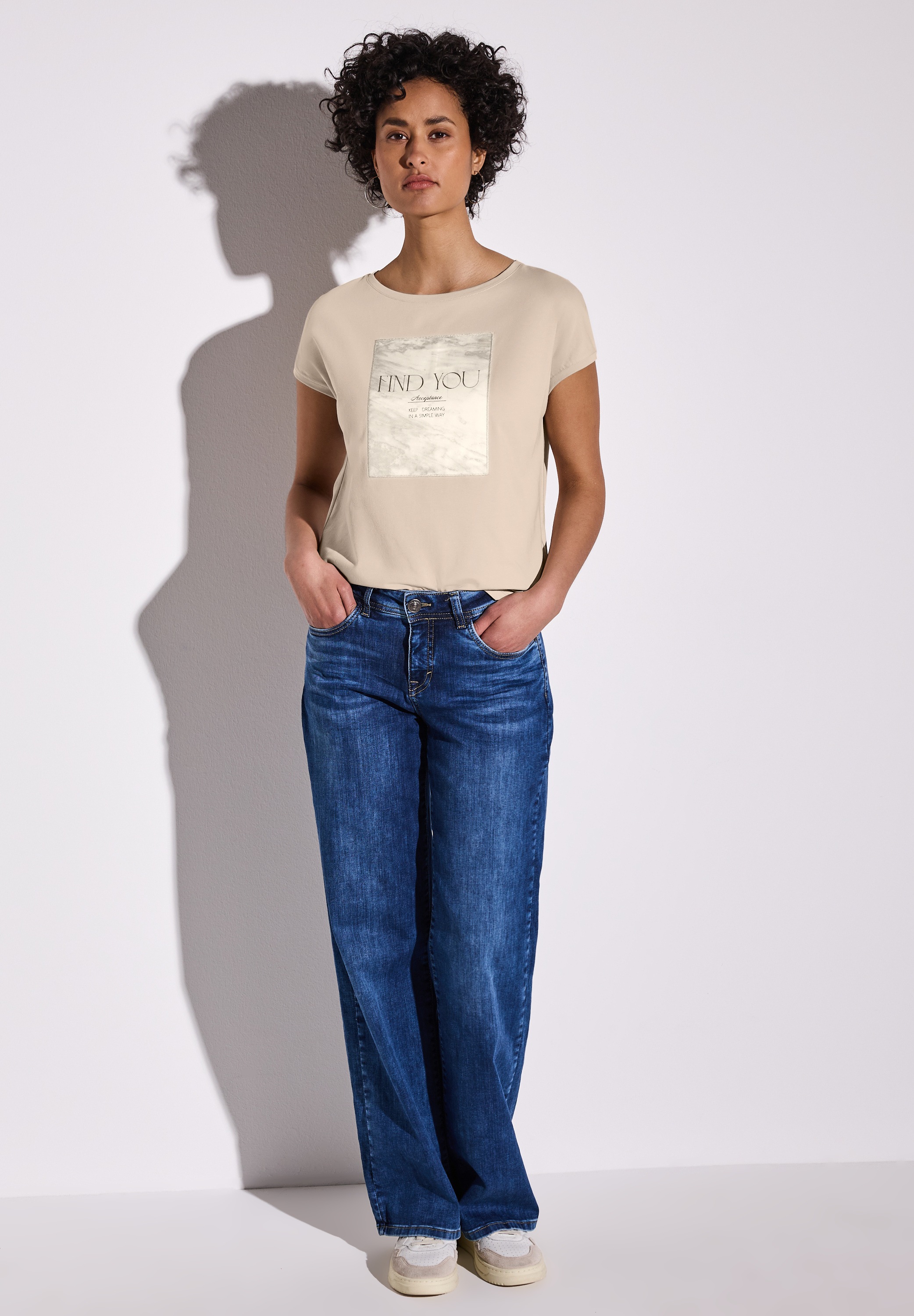 Thumbnail - STREET ONE T-Shirt, aus Baumwolle mit Stretchante